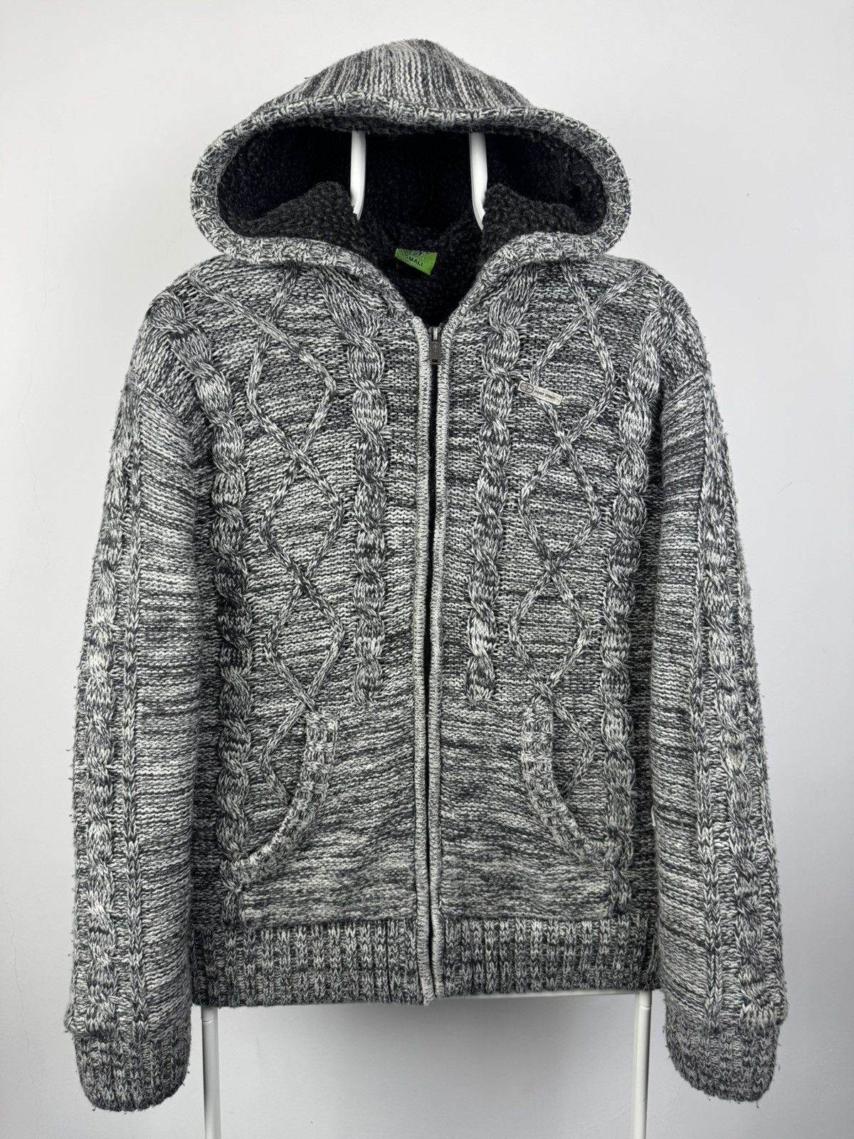 No Fear Vintage No Fear Knitted Sherpa Hoodie Size US S / EU 44-46 / 1 - 1 Thumbnail