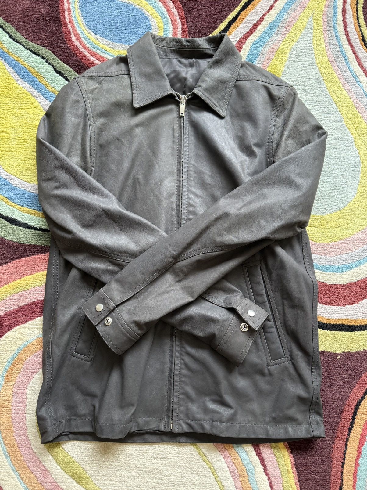 【関税＆送料込み】Rick Owens Leather Bomber Jacket Rick Owens Leather Jacket | Grailed