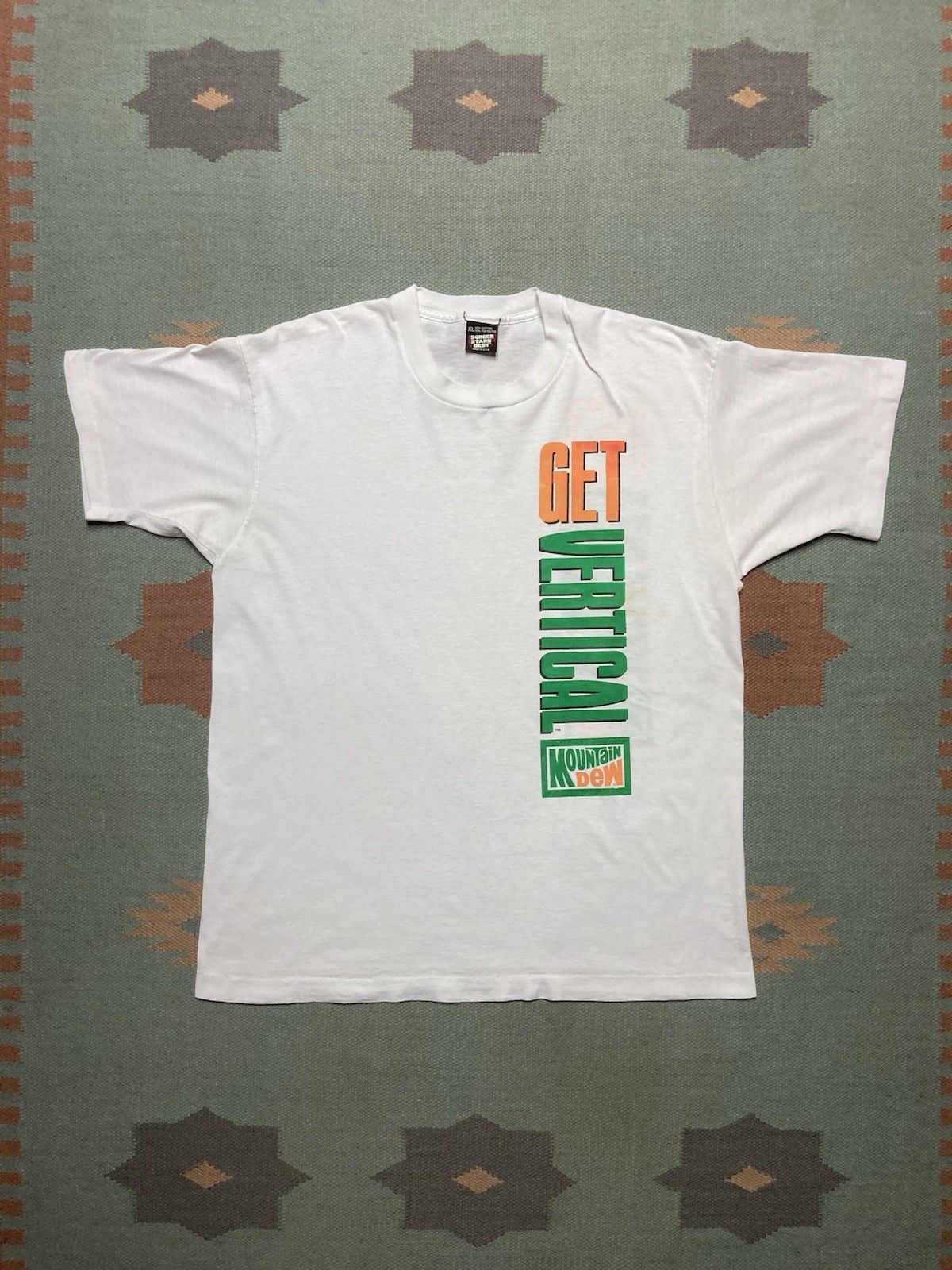 Vintage 90s t shirt Mountain Dew get vertical soda single stitch XL Size US XL / EU 56 / 4 - 1 Thumbnail