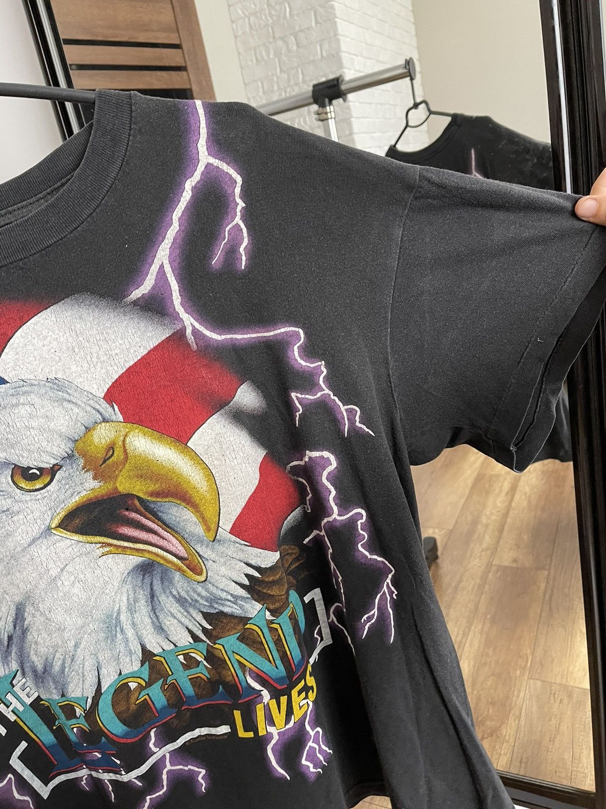 Vintage American Eagles Thunder Vintage USA T-Shirt Tee 90s Size US L / EU 52-54 / 3 - 6 Thumbnail