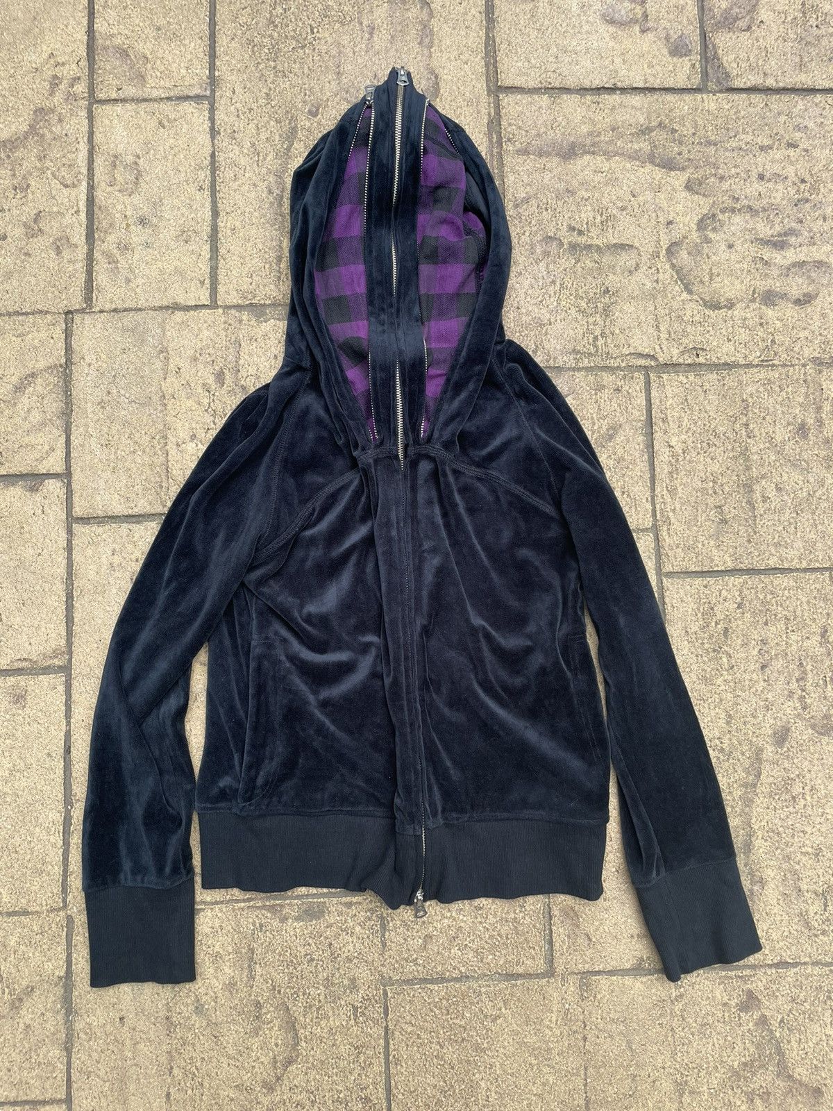 PPFM × Seditionaries PPFM Monster Multi Zip Hoodie Velvet Black Medium Size US M / EU 48-50 / 2 - 9 Thumbnail