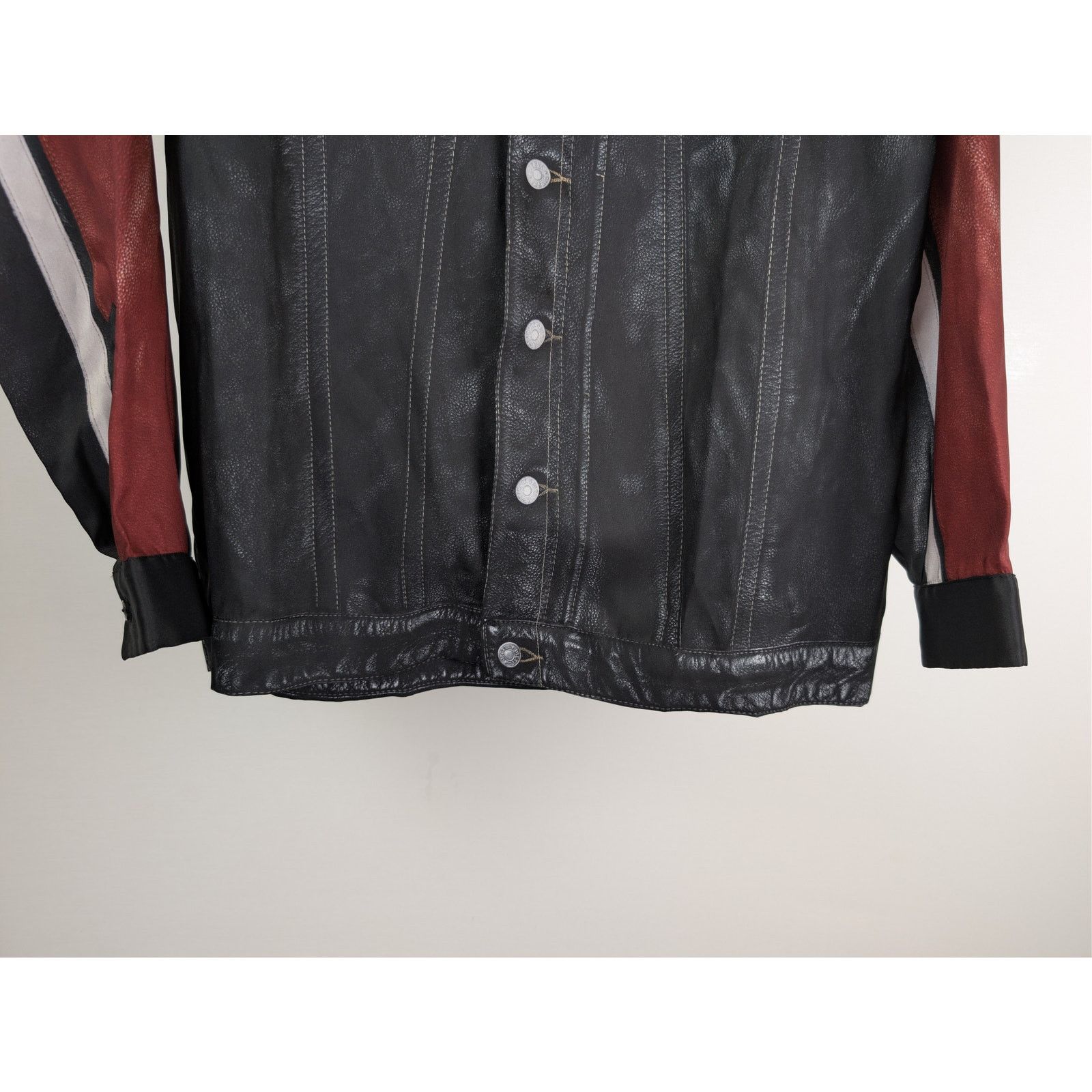 Diesel o1rshd1 S-Gilliam Biker-Jacket Effect Shirt in Black Size US L / EU 52-54 / 3 - 4 Thumbnail