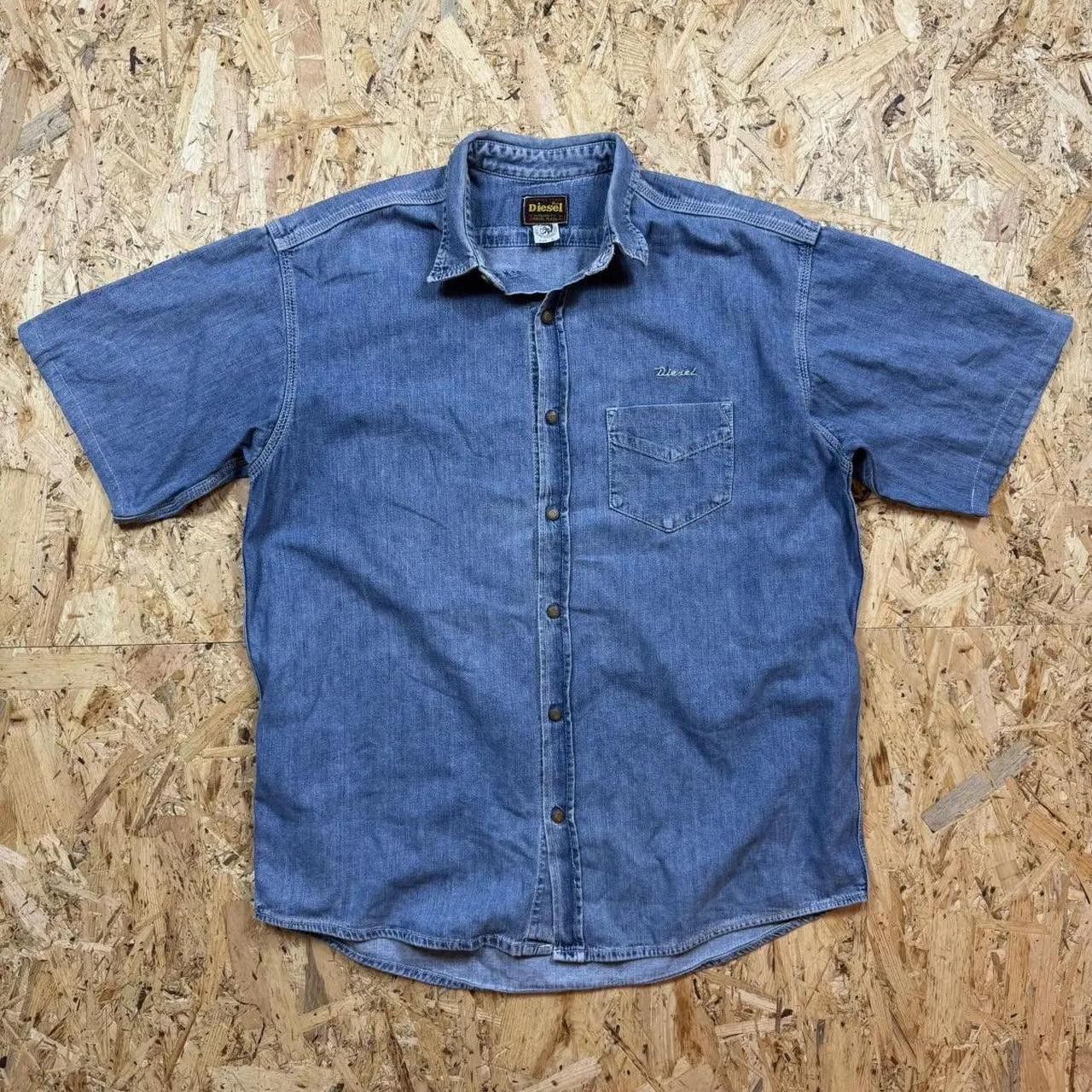 Diesel Diesel Vintage Shirt Button Up Blue Size US L / EU 52-54 / 3 - 1 Thumbnail