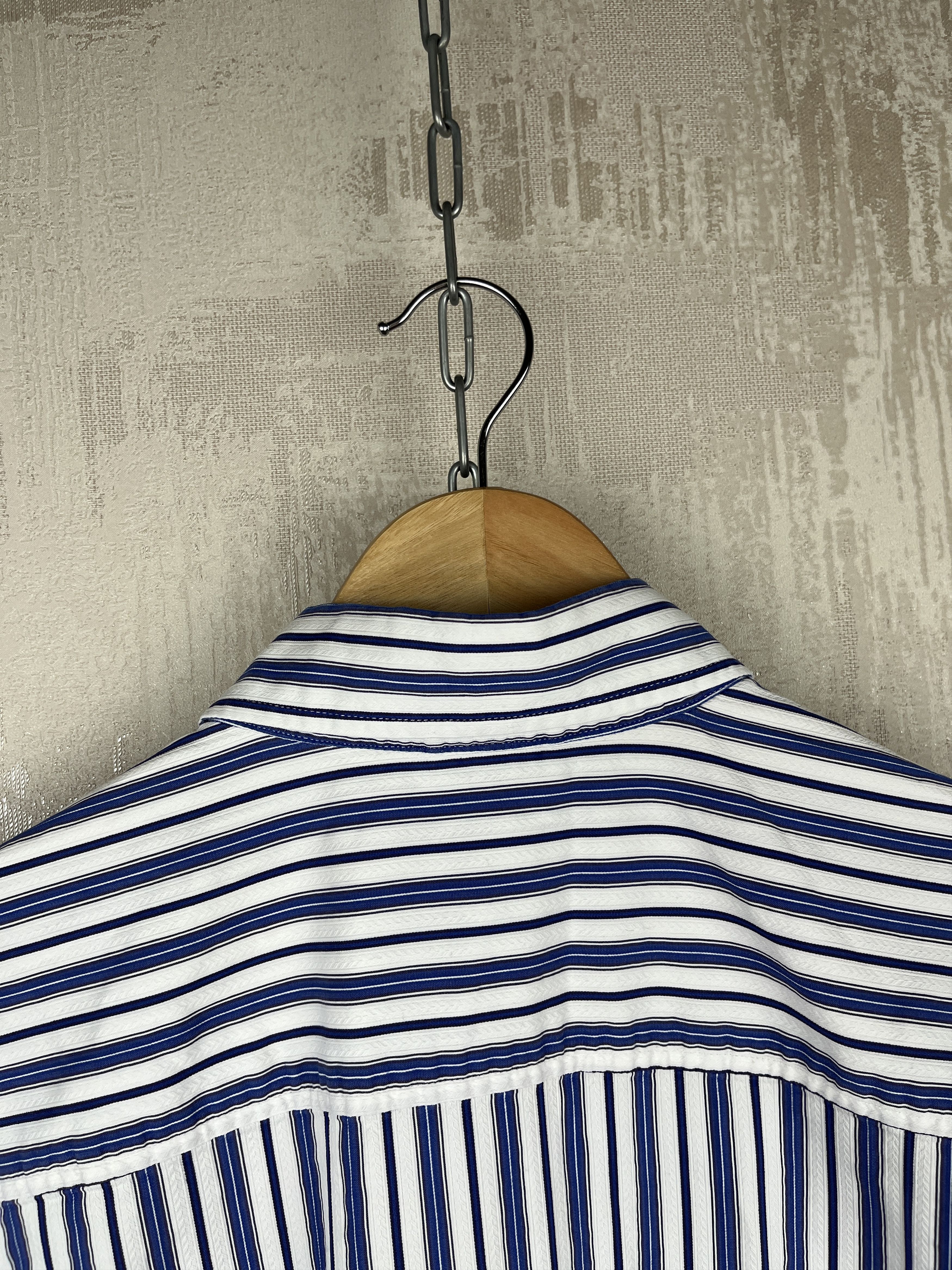 Ermenegildo Zegna Zegna Sport Striped Short Sleeve Shirt Cotton Button Down Size US L / EU 52-54 / 3 - 17 Thumbnail
