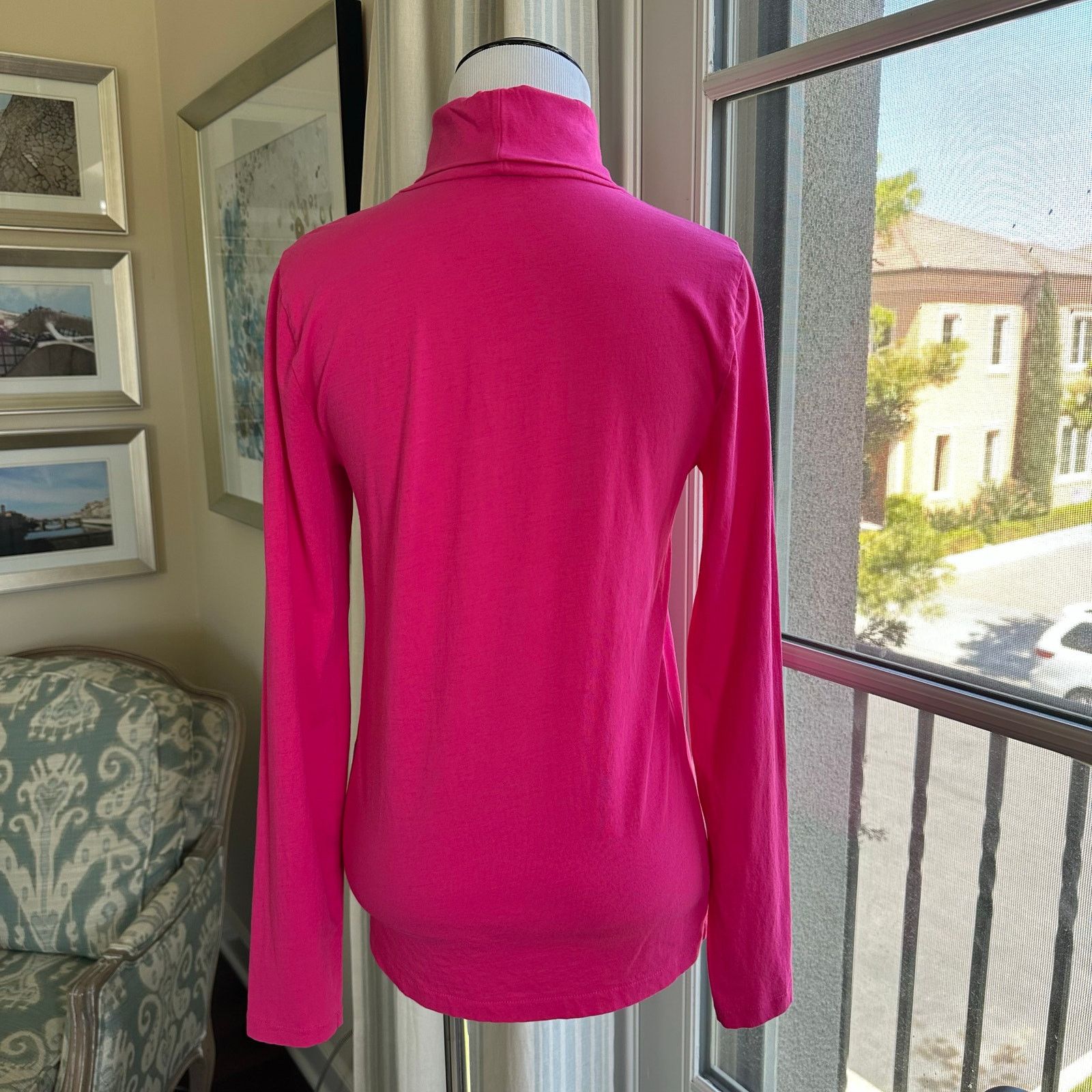 J.Crew J.Crew Pink Fuchsia Turtleneck Tissue Sweater SIze M Size M / US 6-8 / IT 42-44 - 3 Thumbnail