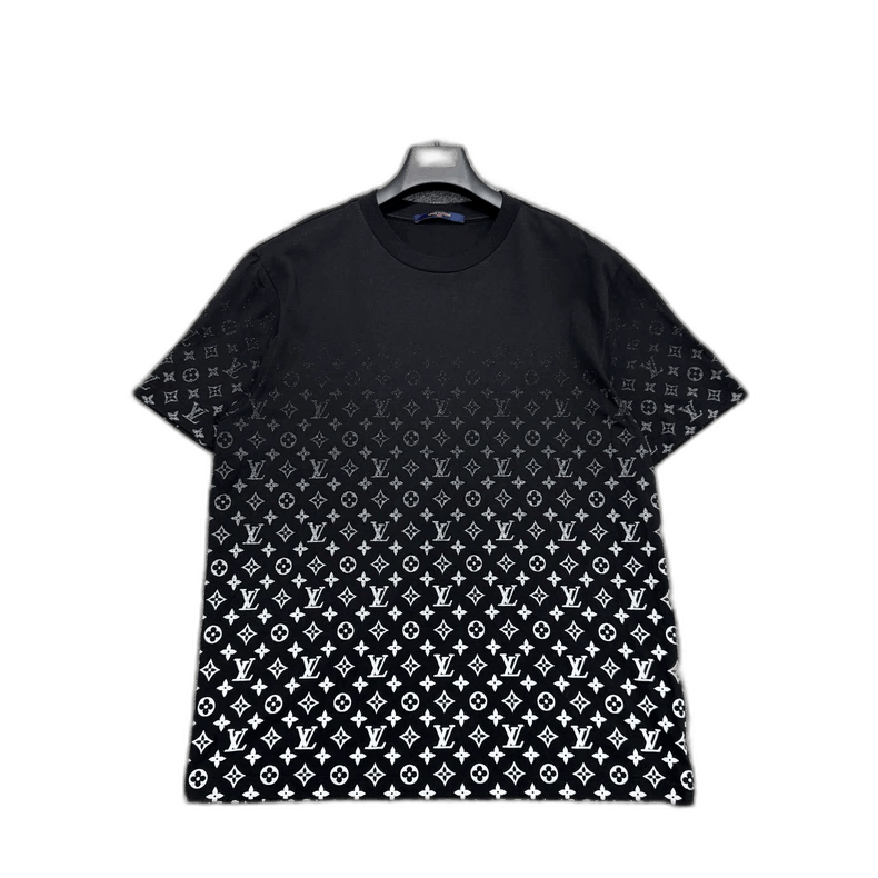 Louis Vuitton Black and White Gradient TShirt-2506
