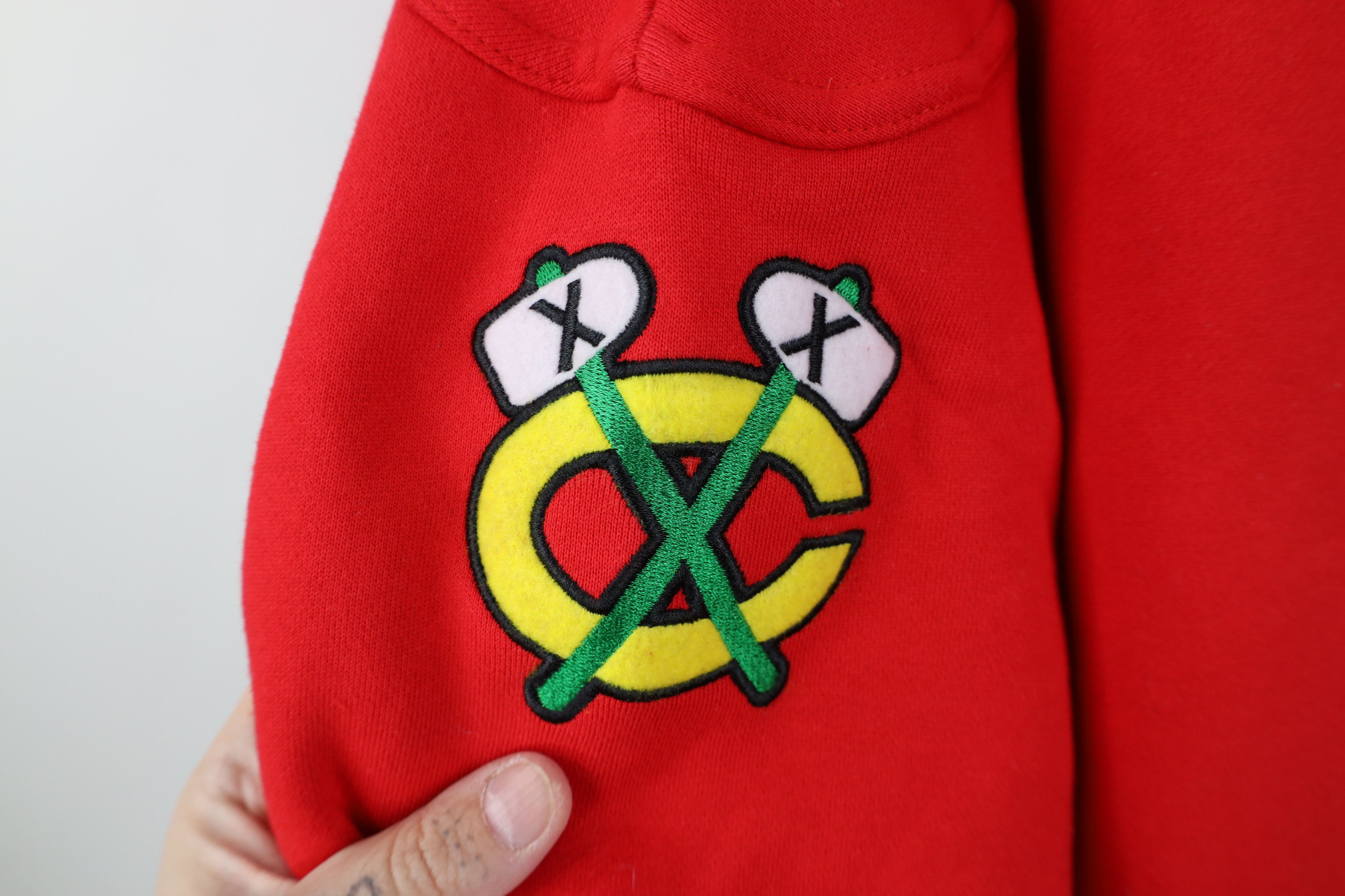 Vintage Fanatics Chicago Blackhawks Hockey Jersey Hoodie Sweatshirt Size US XXL / EU 58 / 5 - 5 Thumbnail
