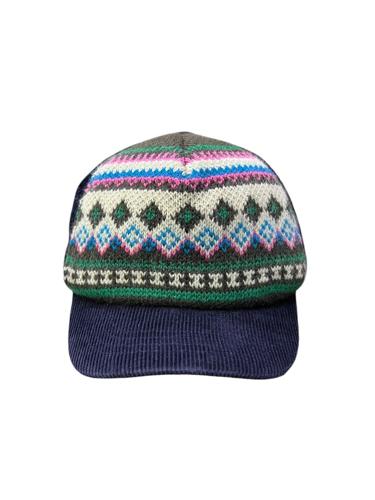 Beams Plus Vintage Beams Heart Hybrid Knitted Corduroy Short Brim Hat Size ONE SIZE - 2 Thumbnail