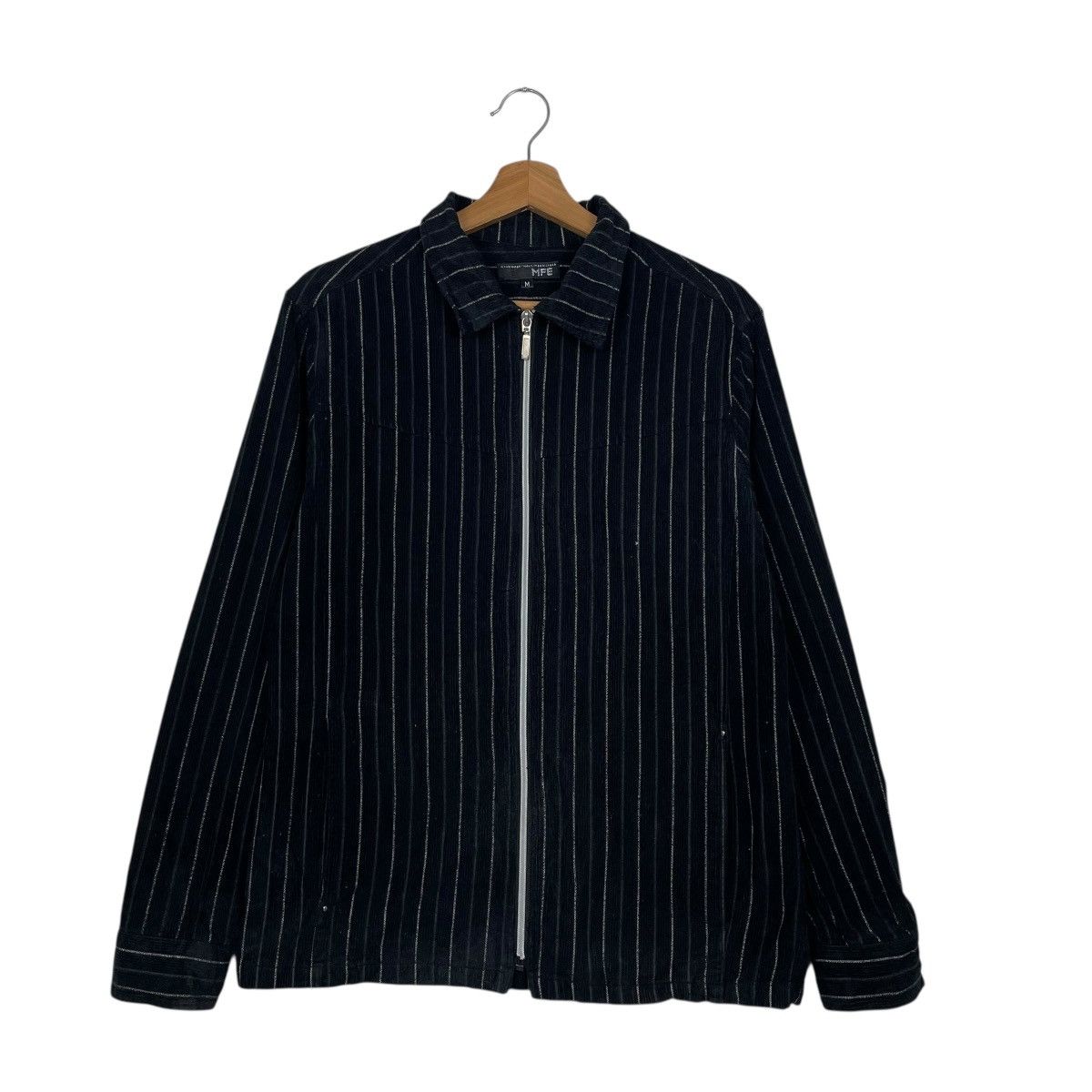 Japanese Brand Japanese Brand MFE Stripe Zipper Jacket Size US M / EU 48-50 / 2 - 1 Thumbnail