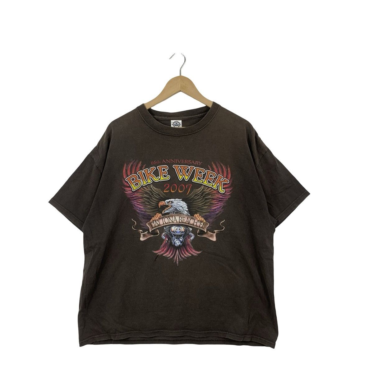 Daytona Vintage DAYTONA Bike Week in 2007 66th Anniversary Tee Size US XL / EU 56 / 4 - 3 Thumbnail