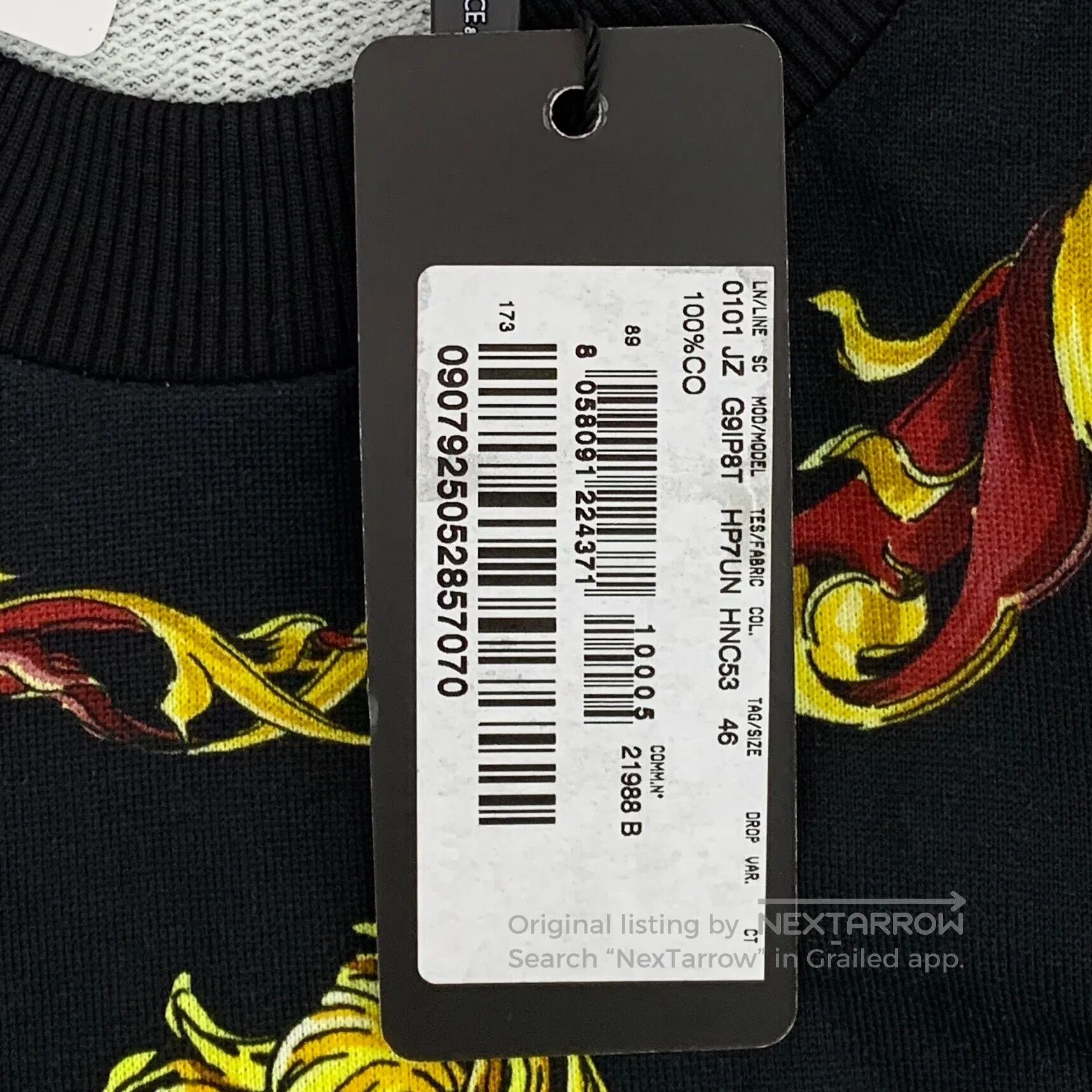 Dolce & Gabbana Dolce Gabbana Black knight palace print cotton crew neck l Size US S / EU 44-46 / 1 - 8 Thumbnail