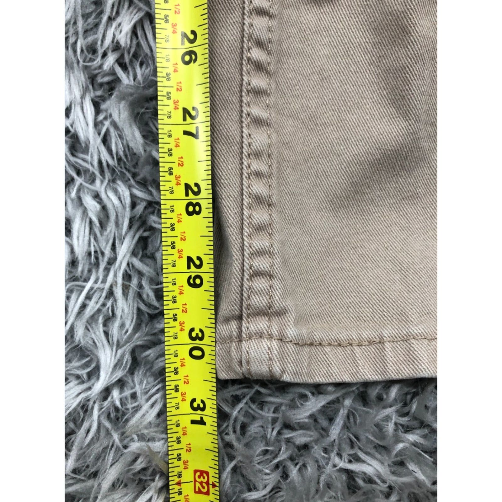 Levi's Levi's 514 Straight Jeans Mens Size 36x32 Mid Rise Medium Wash Beige - Levi's 500 Series Denim 5-Pocket Style Regular Fit Clothing mens Size US 36 / EU 52 - 3 Thumbnail