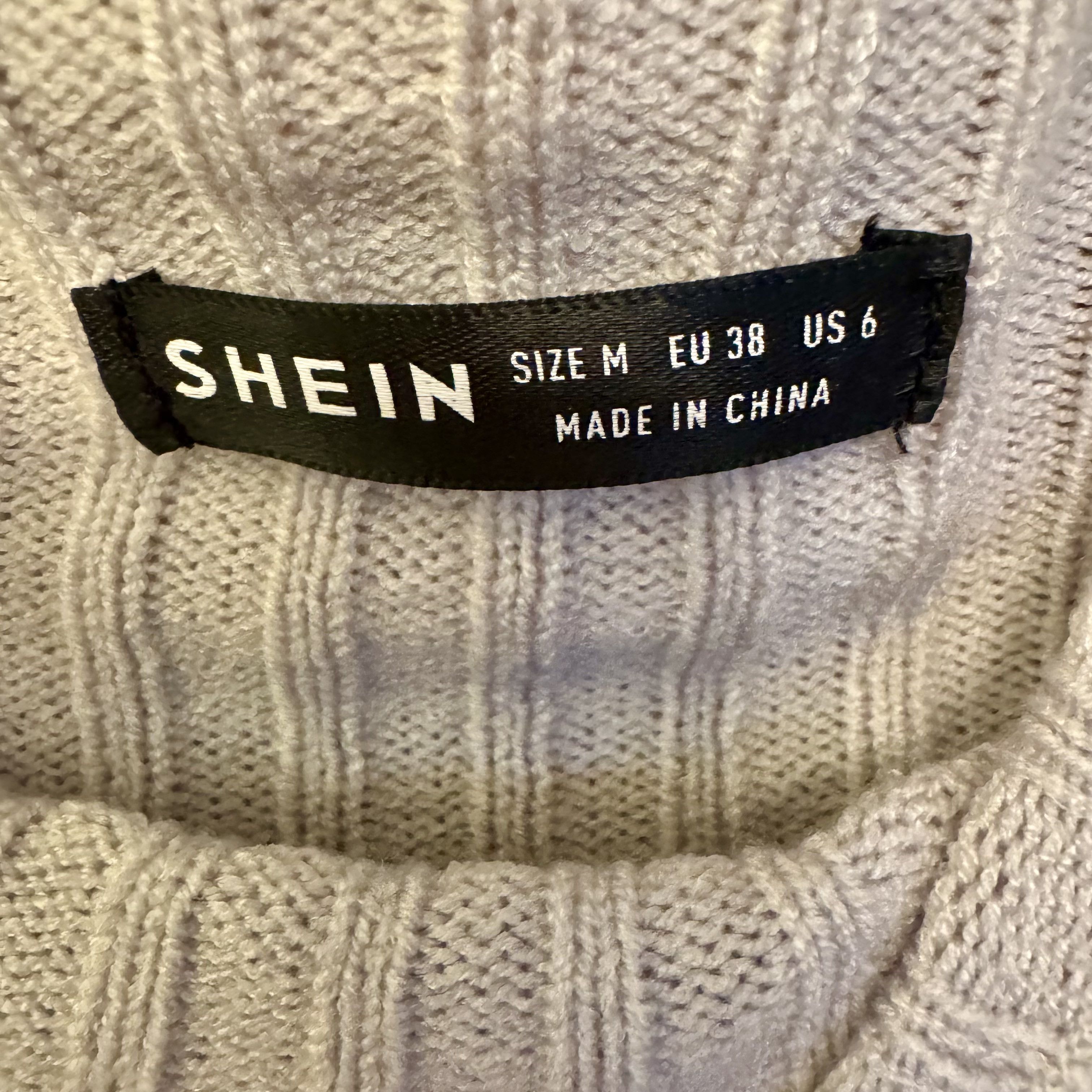 Shein Shein Women's Gray Ribbed Knit Cropped Sweater Size M Mock Size M / US 6-8 / IT 42-44 - 3 Thumbnail