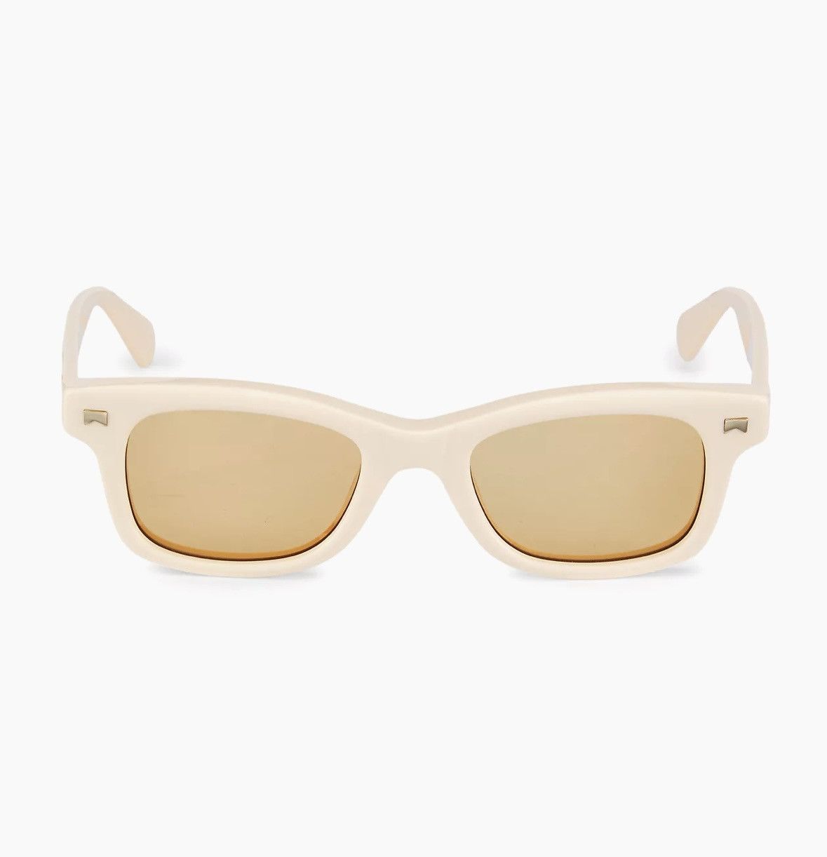 Rhude White & Yellow Sun Ray Sunglasses Size OS Size ONE SIZE - 1 Thumbnail