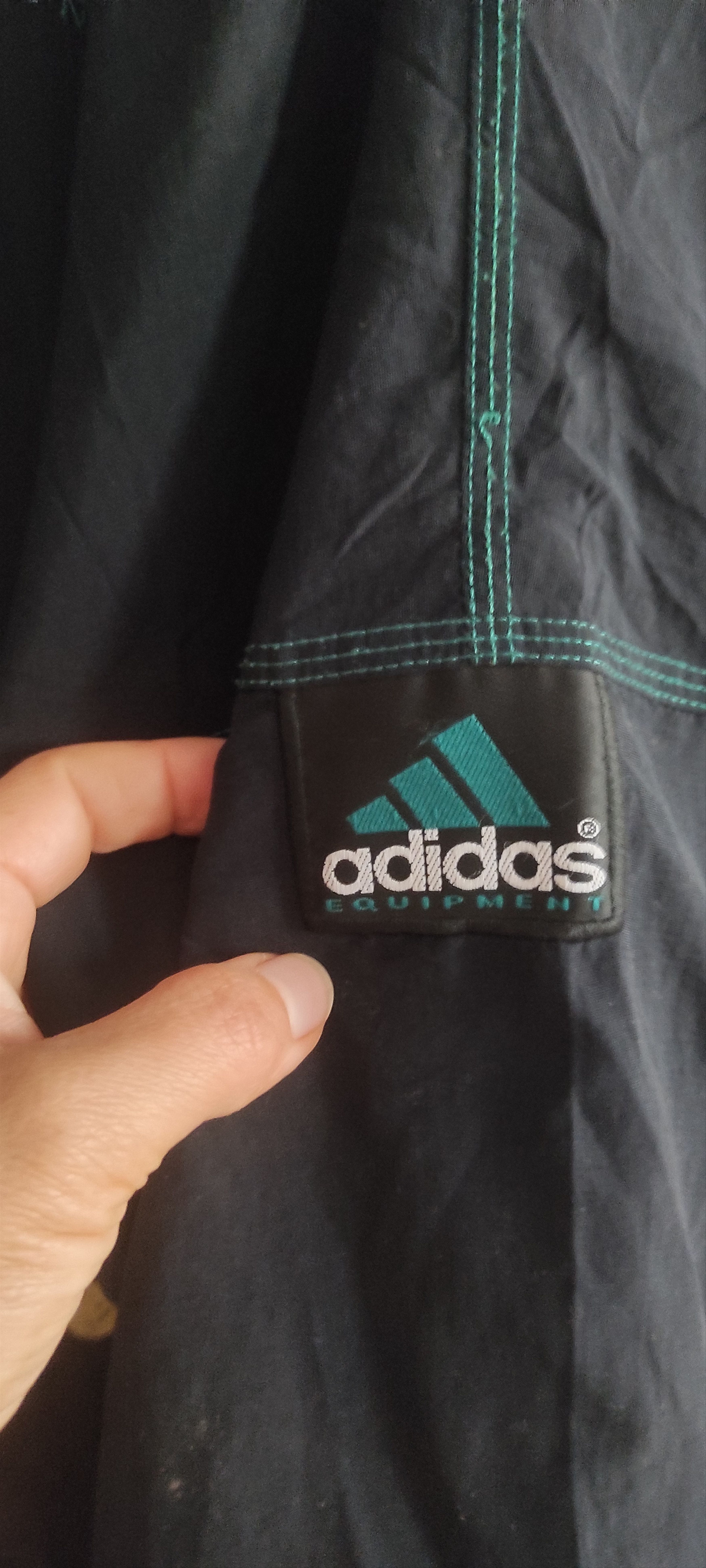 Adidas × Vintage 80s Adidas Equipment Fleece Lined Jacket Men's Hoodie Size US L / EU 52-54 / 3 - 6 Thumbnail