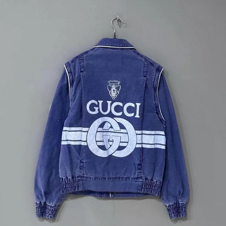 Gucci Gucci Patch banana back logo denim cotton jacket 2504-Nexta Size US S / EU 44-46 / 1 - 3 Thumbnail