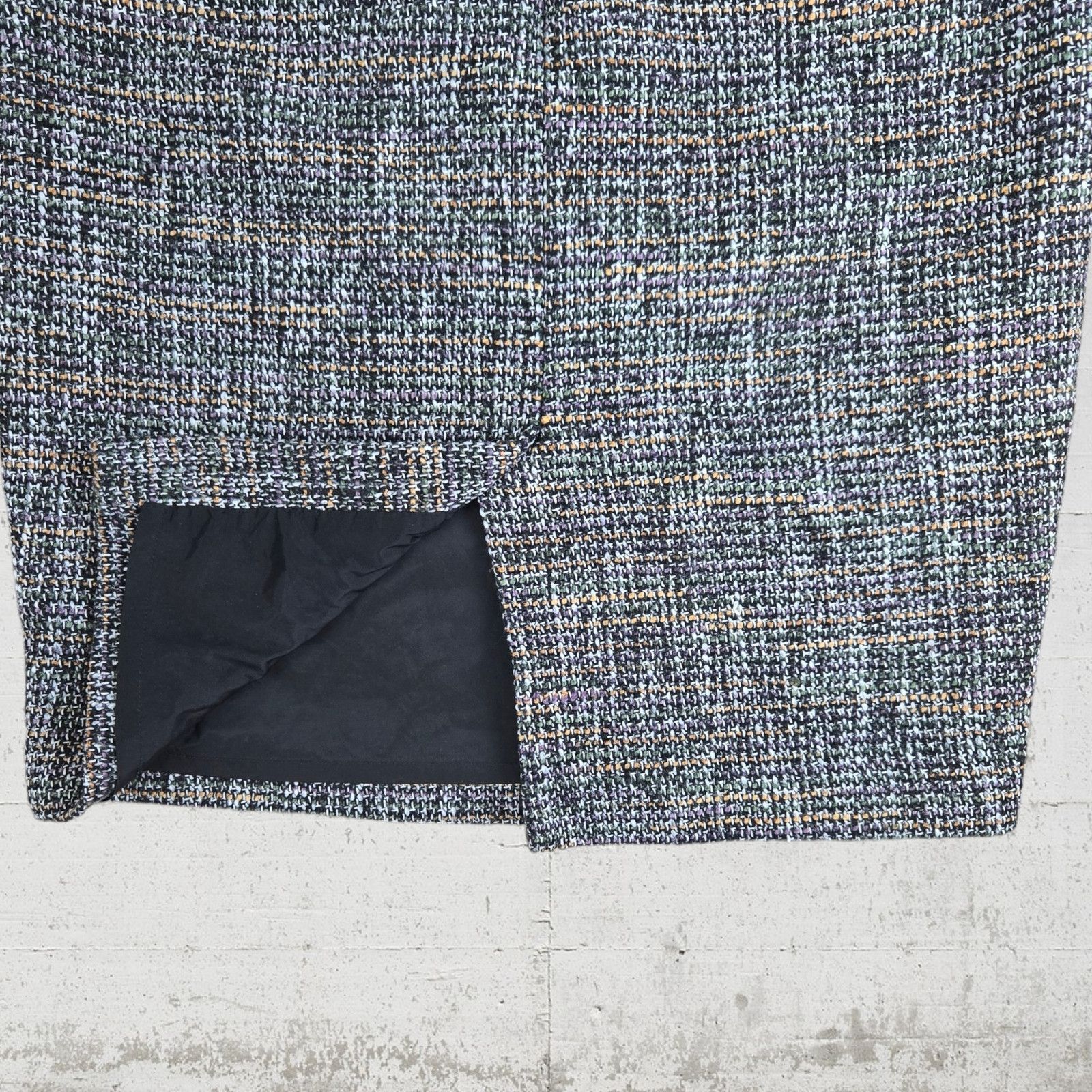 Calvin Klein Calvin Klein Black Tweed Knee-Length Skirt Size 6 Size 28" / US 6 / IT 42 - 6 Thumbnail