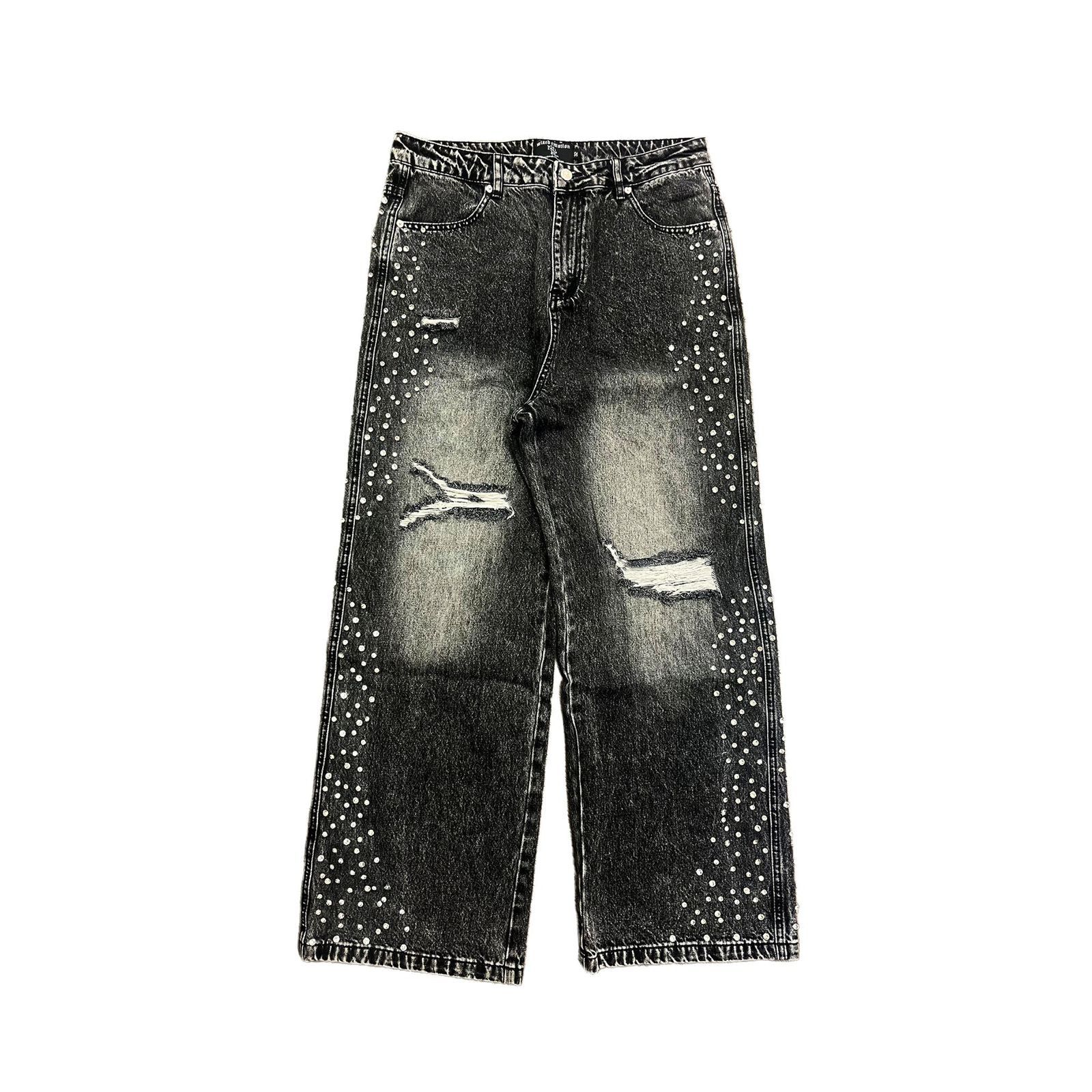 Other Mixed Emotions 'Stone' Grey Baggy Jeans Size US 36 / EU 52 - 1 Preview
