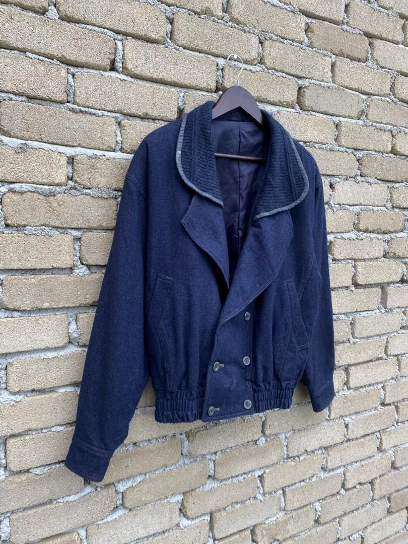 Japanese Brand Raika New Basic Double Breast Shawl Collar Jacket Size US M / EU 48-50 / 2 - 2 Thumbnail