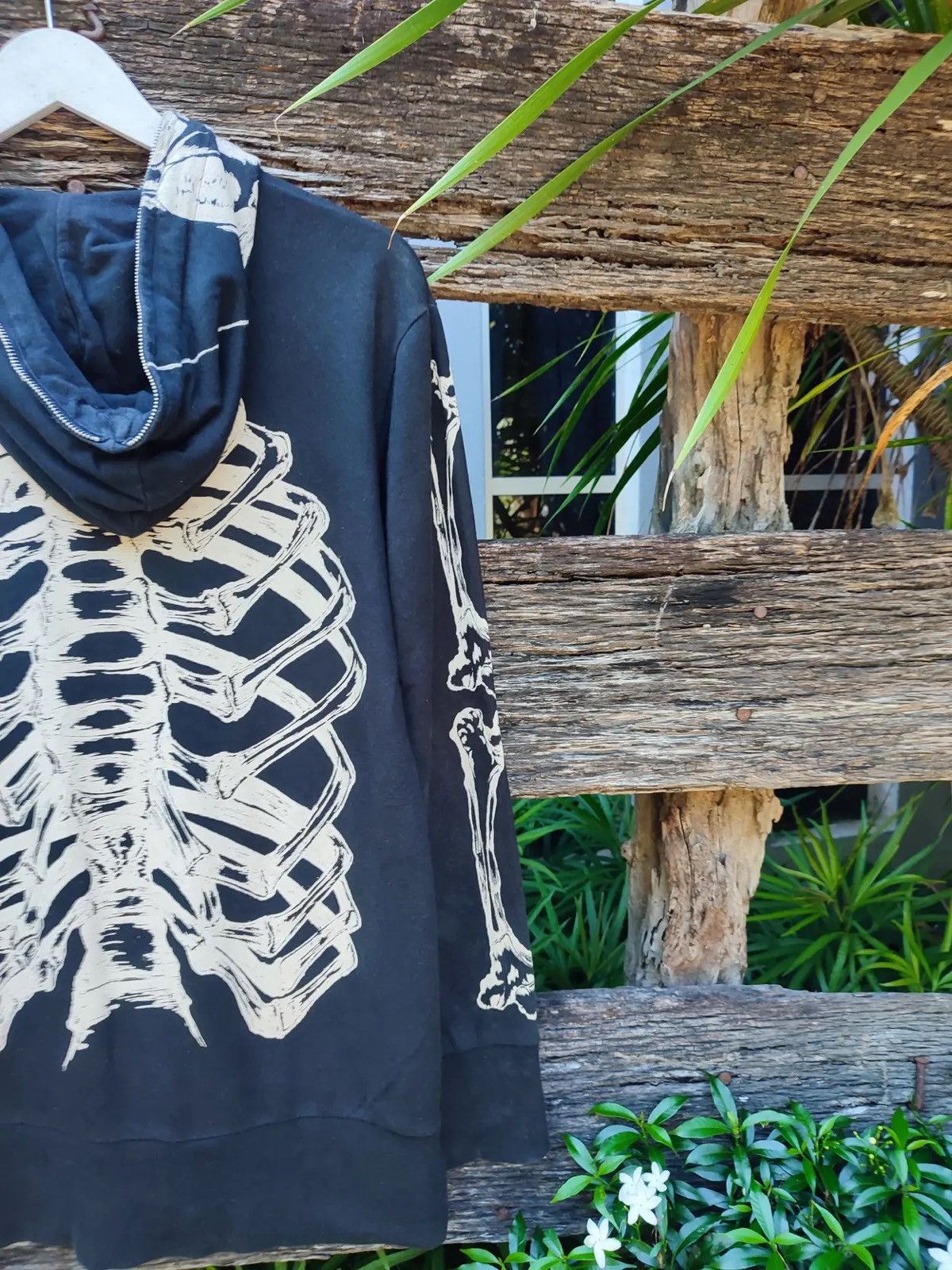 Japanese Brand Glad News “X-Ray Vision” Skeleton Full-Zip Hoodie Size US M / EU 48-50 / 2 - 12 Thumbnail