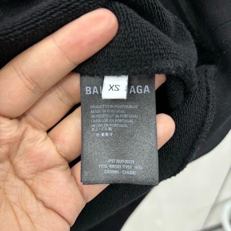 Balenciaga Balenciaga Solid Logo monogram print casual hooded sweatshi Size US XS / EU 42 / 0 - 5 Thumbnail