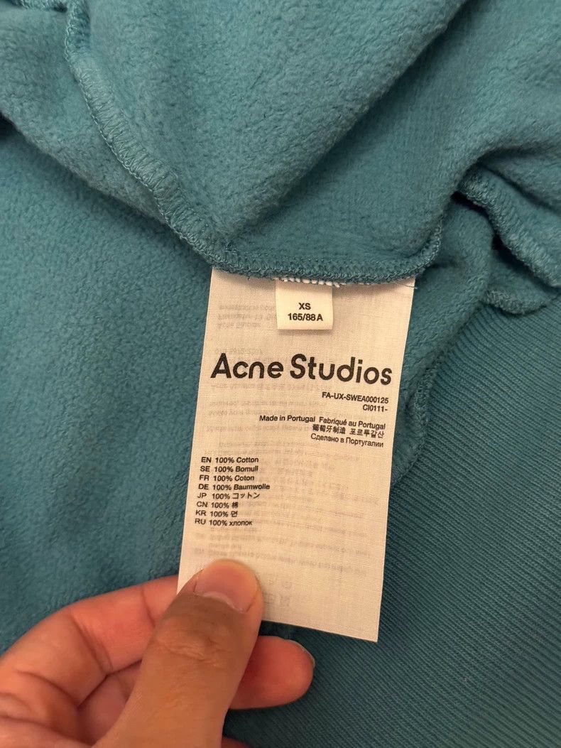 Acne Studios acne studios Lake blue loose zipper jacket Size US XS / EU 42 / 0 - 3 Thumbnail