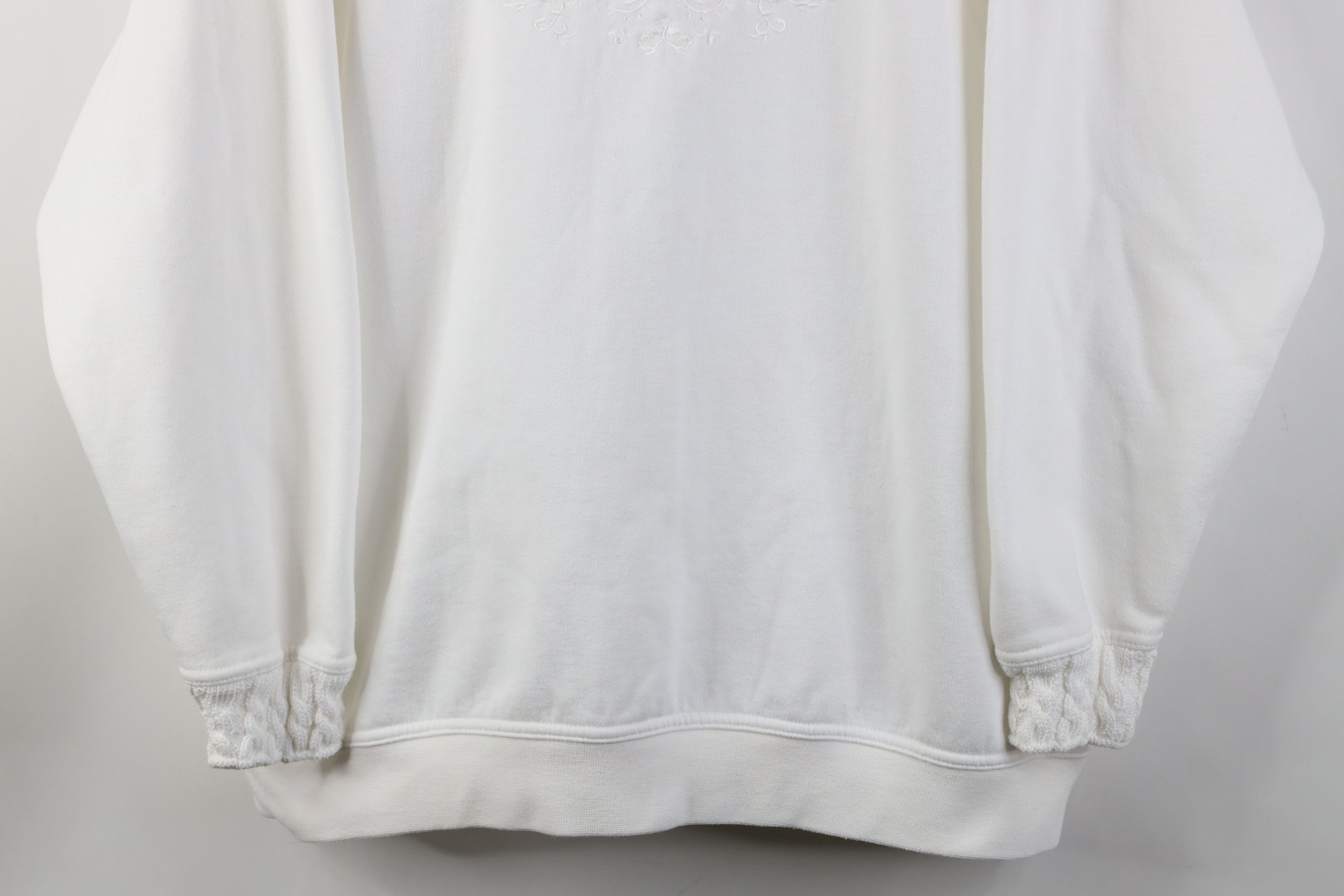 Vintage Vintage 90s Streetwear Geometric Marled Mock Neck Sweatshirt Size L / US 10 / IT 46 - 3 Thumbnail