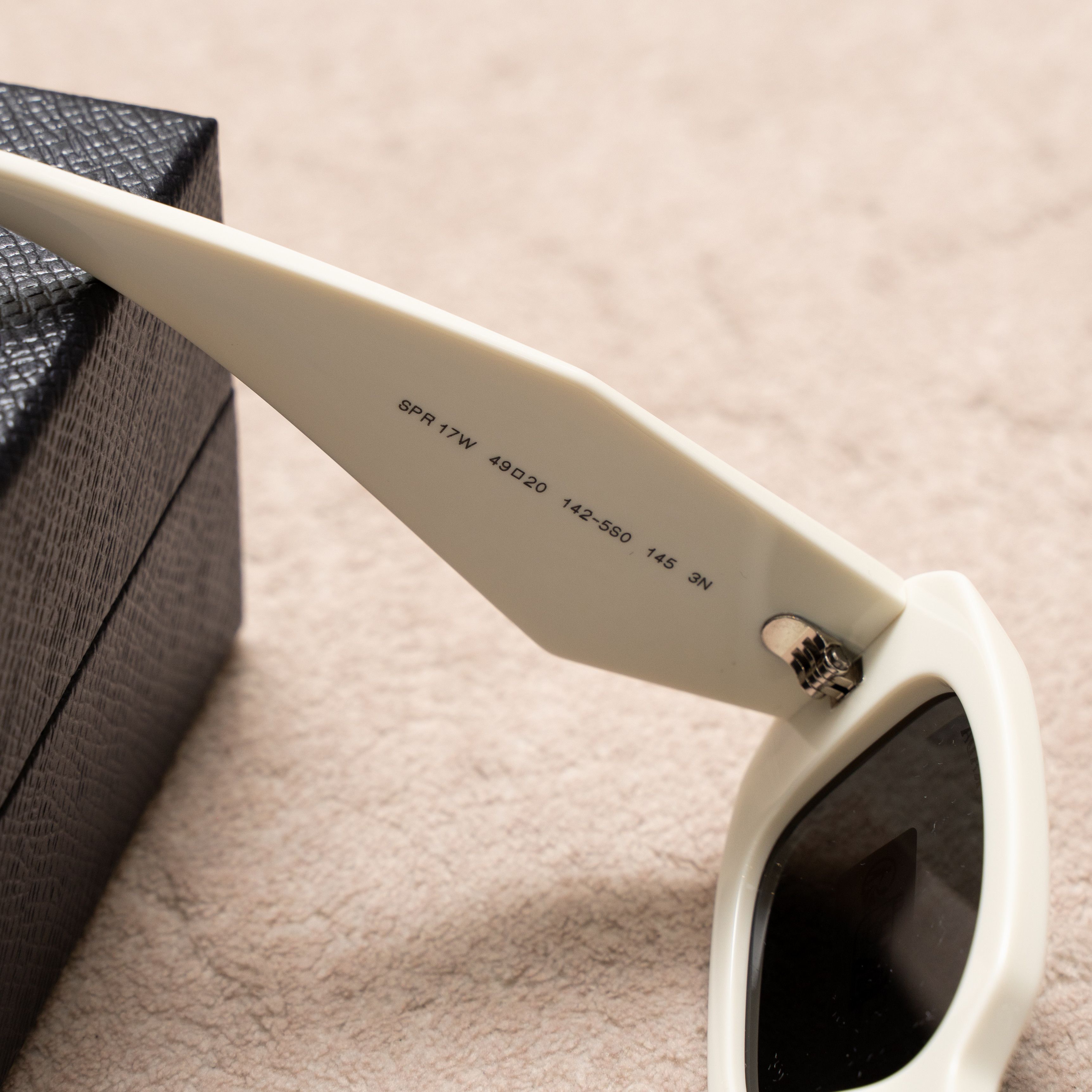 Prada PRADA OPR 17WS 1425S0 Sunglasses WHITE Size ONE SIZE - 3 Thumbnail