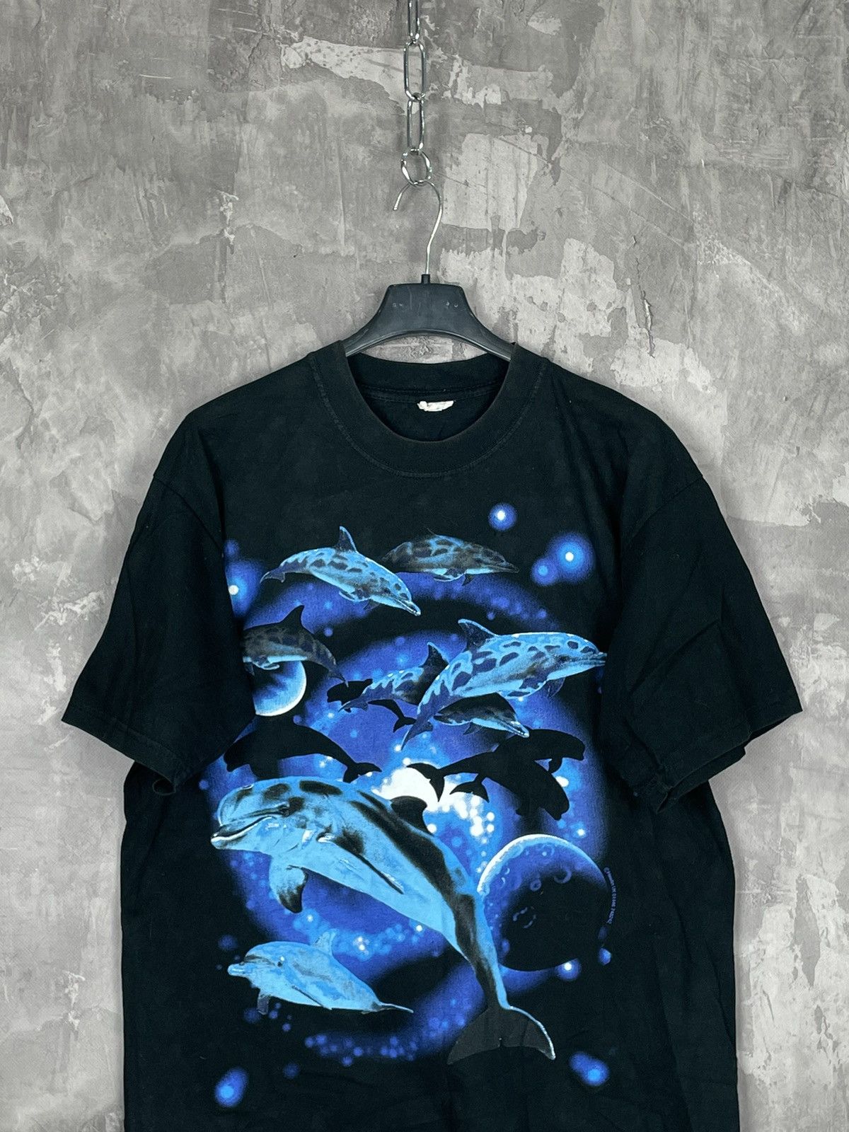 Vintage Vintage 90s Made in USA St Dolphins Graphics T-shirt Size US L / EU 52-54 / 3 - 2 Thumbnail