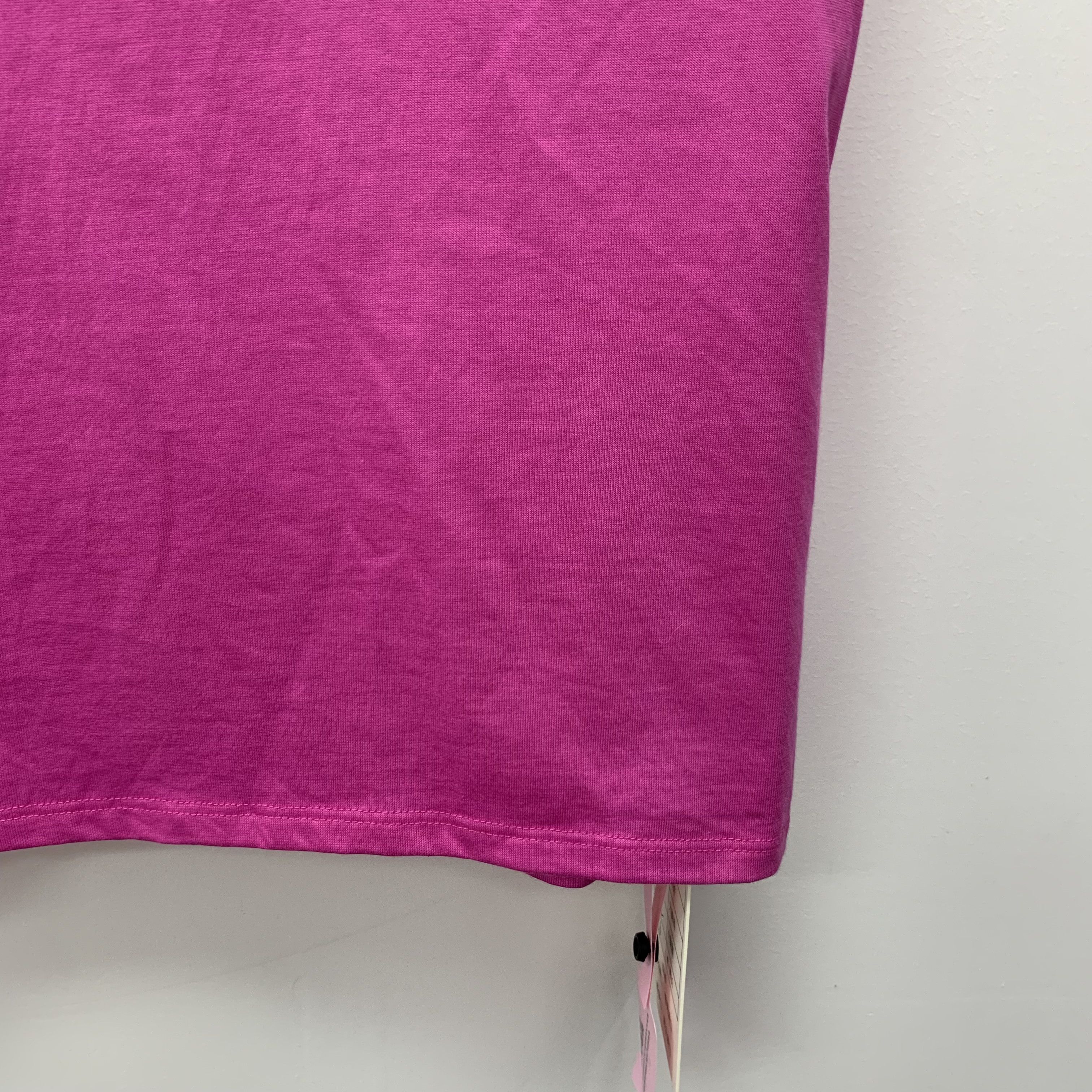 Hermes CW0455 Hermès Womens Fuchsia T-Shirt With Embroidered Pocket Size XS / US 0-2 / IT 36-38 - 4 Thumbnail