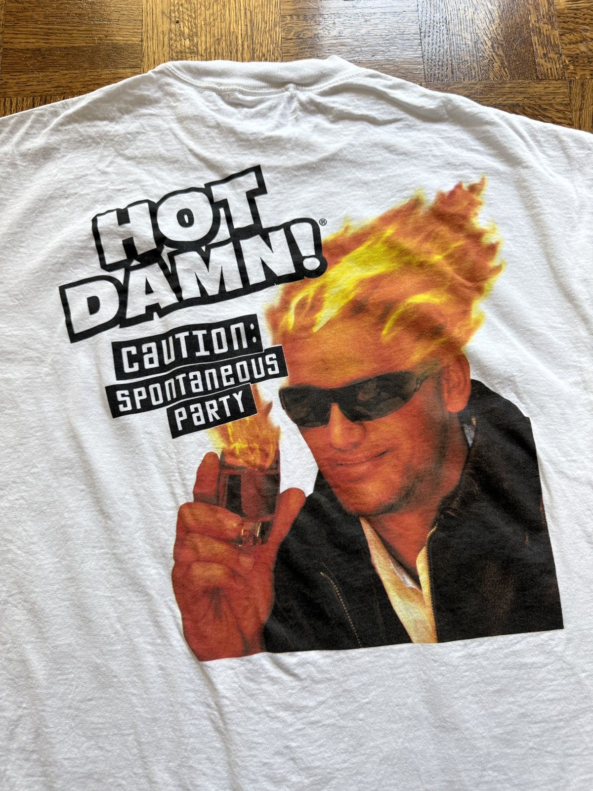 Vintage Vintage 90s Hot Damn! Dekuyper Liqueur Graphic Tee Size US XL / EU 56 / 4 - 5 Thumbnail