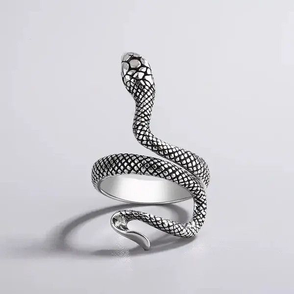 Other Sterling Silver Snake Rings Size ONE SIZE - 1 Thumbnail
