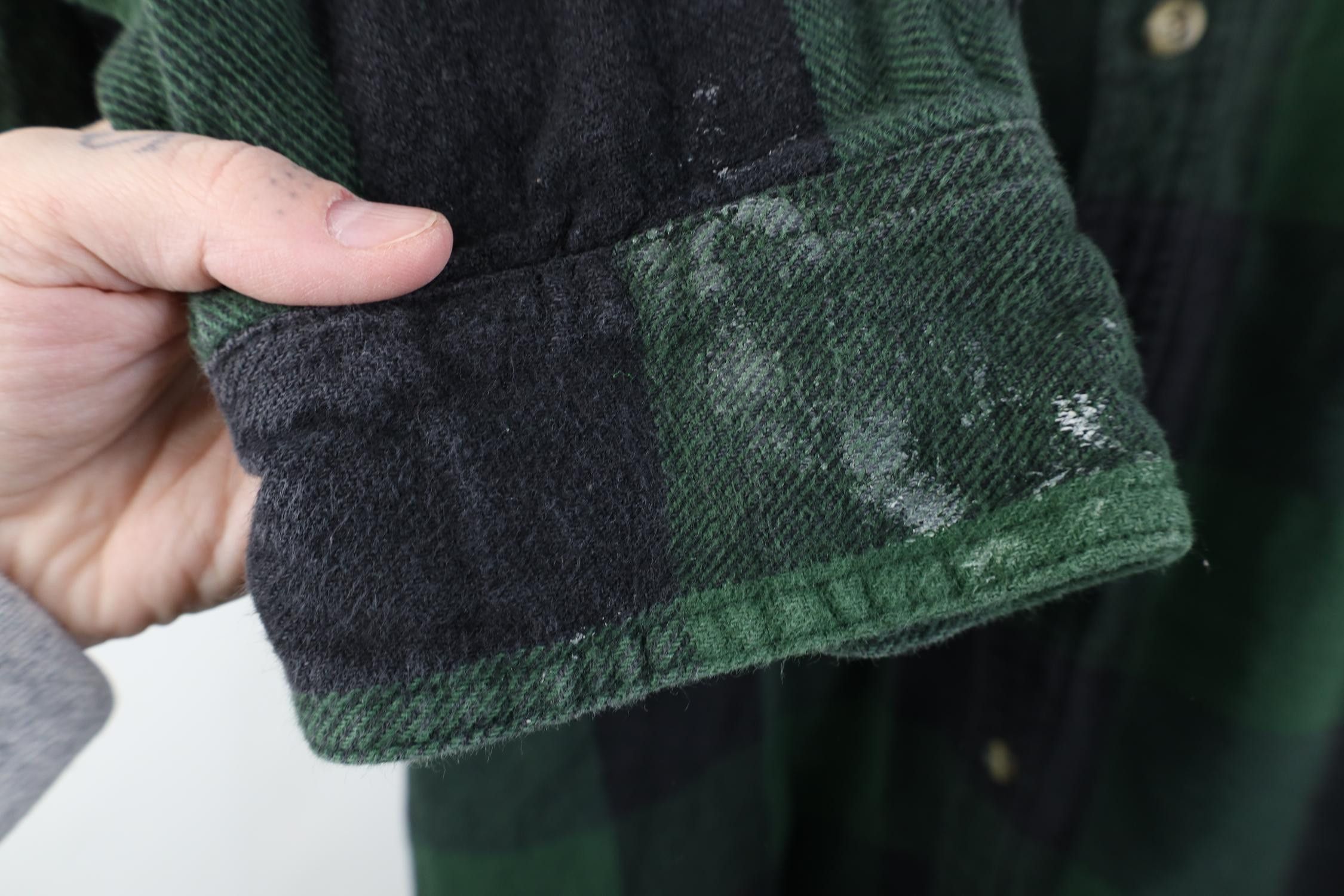 Vintage Vintage 90s Streetwear Heavyweight Button Shirt Green Plaid Size US XL / EU 56 / 4 - 9 Thumbnail