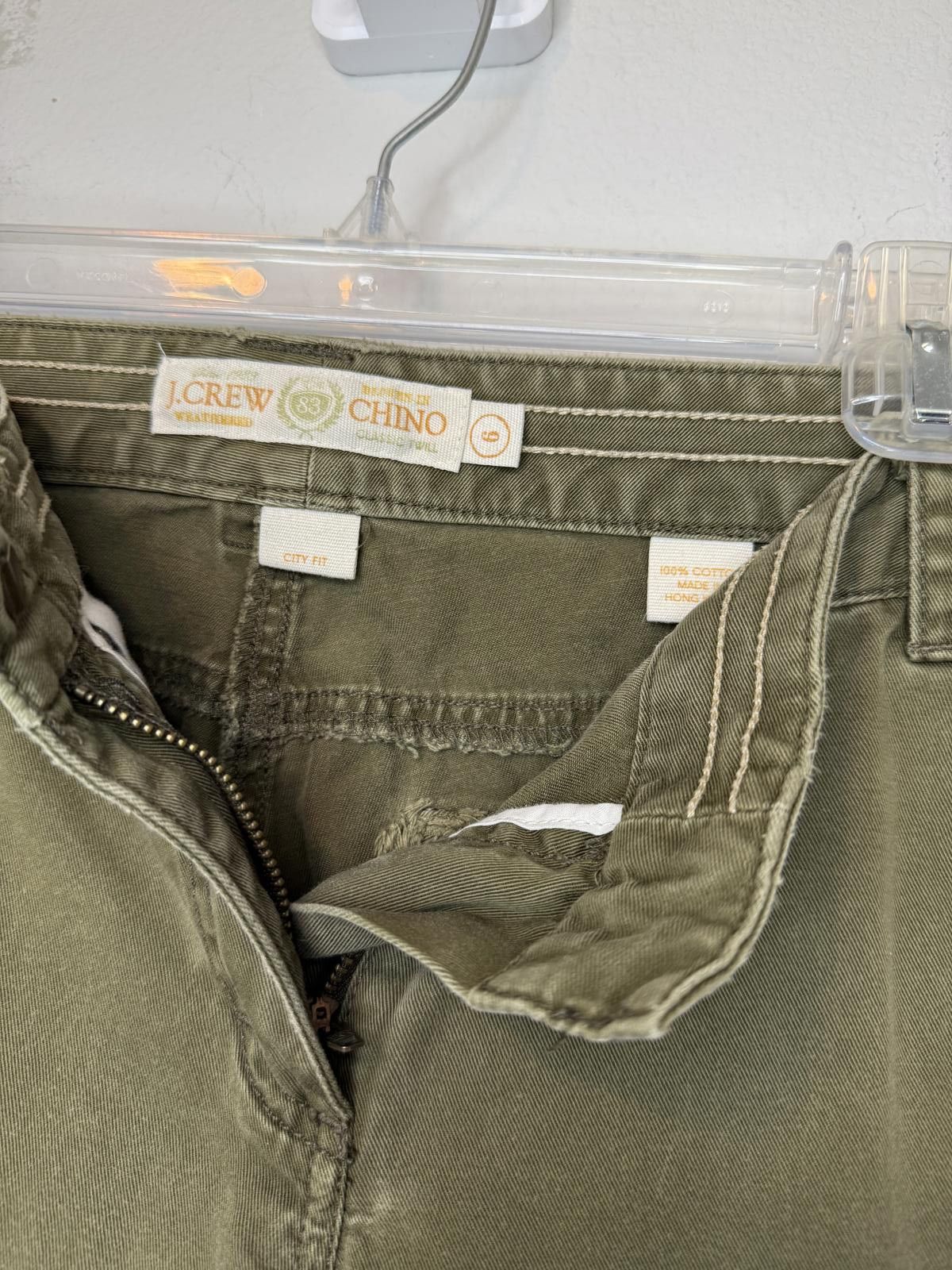 J.Crew J.Crew Chino Women's Pants - Olive Green - City Fit Size 28" / US 6 / IT 42 - 4 Thumbnail