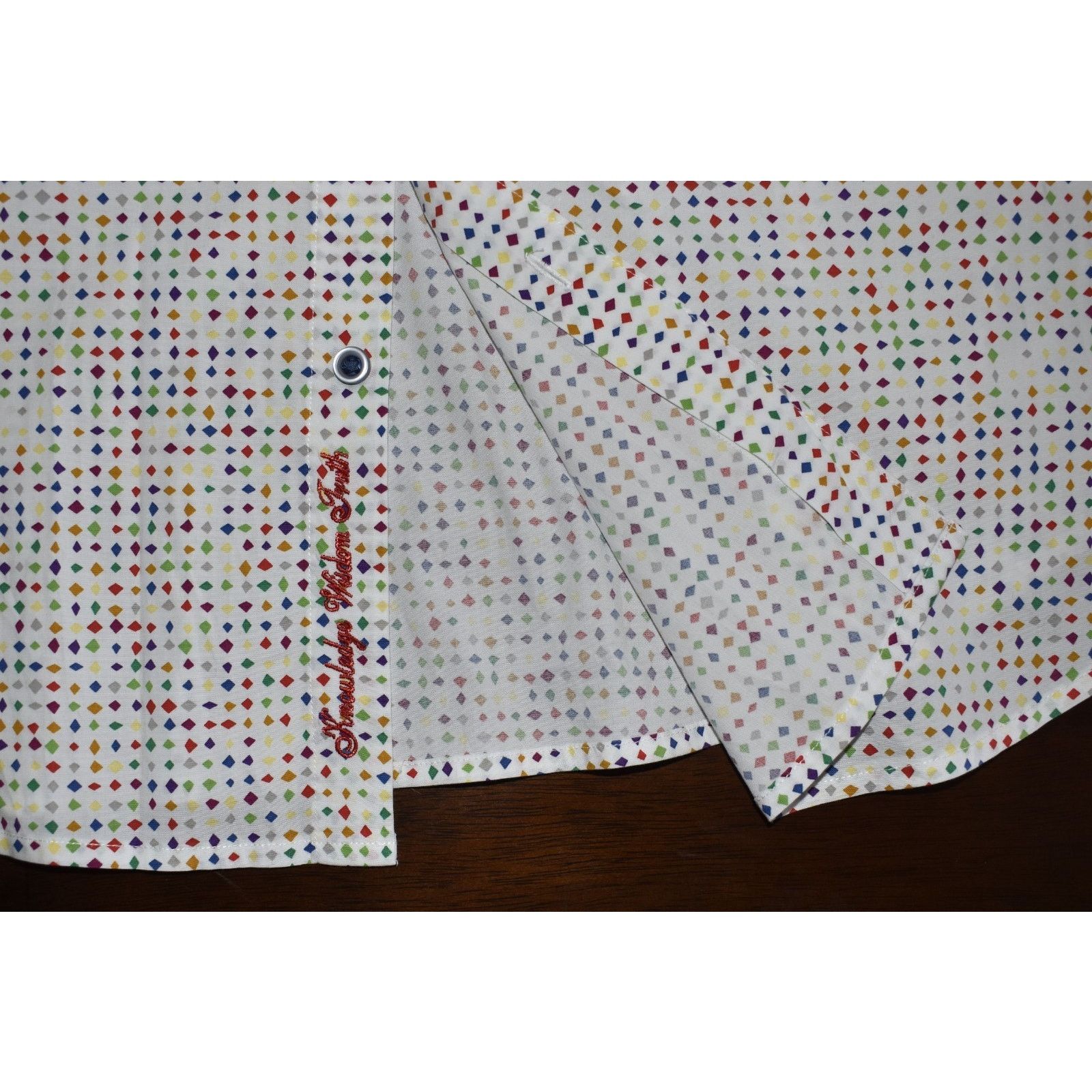 Robert Graham ROBERT GRAHAM Stuttgart Diamond Short Sleeve Shirt Size 2XL Size US XXL / EU 58 / 5 - 4 Thumbnail