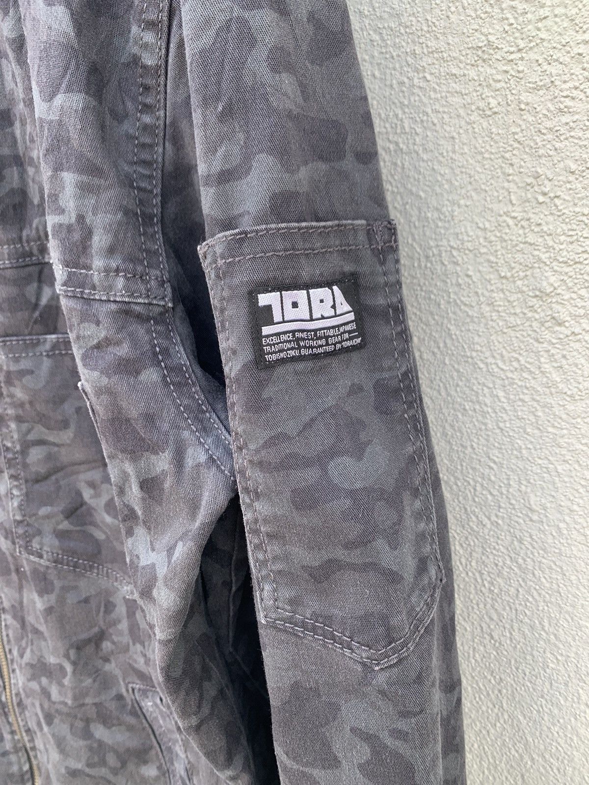 Japanese Brand TORA CAMO JAPANESE TRADITIONAL WORKWEAR JACKET Size US L / EU 52-54 / 3 - 5 Thumbnail