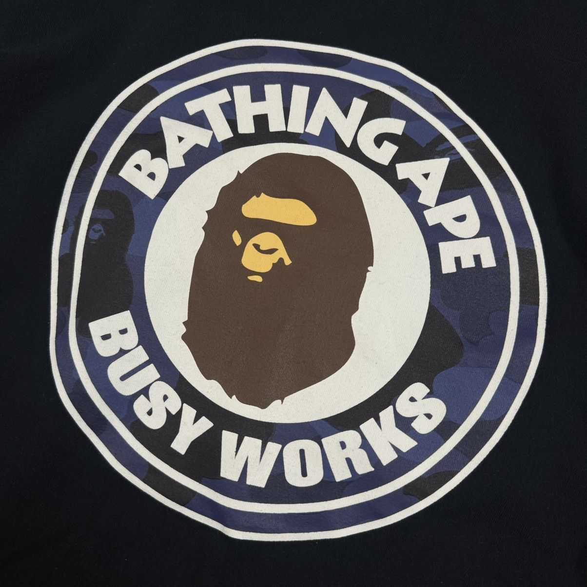 Bape BAPE Busy Works Camo ‘Black’ T-Shirt Size US M / EU 48-50 / 2 - 2 Thumbnail