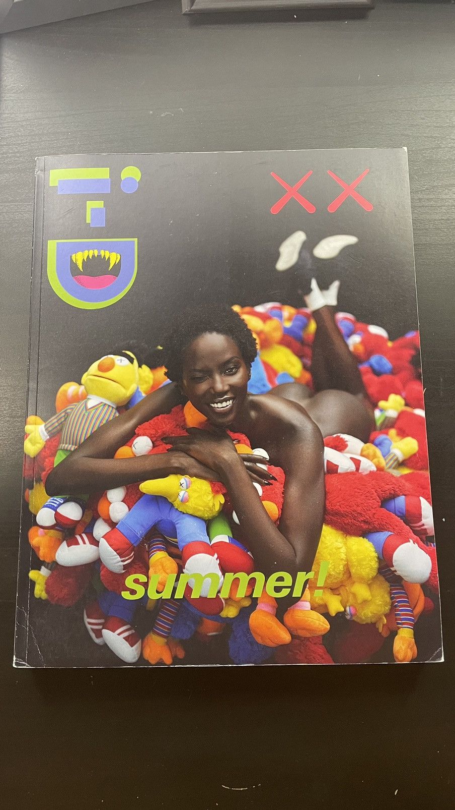 image of I-D Magazine Summer 2023 Kaws Issue Anok Yai in Black, Men's