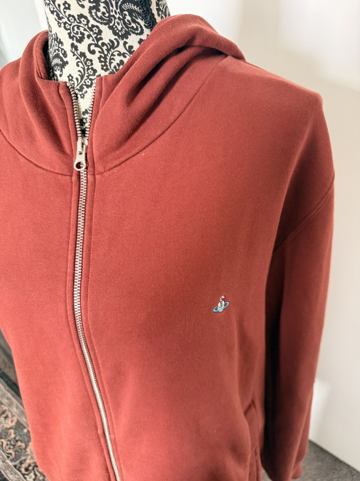 Vivienne Westwood Dark orange vivienne westwood zip up sweater Size L / US 10 / IT 46 - 2 Thumbnail