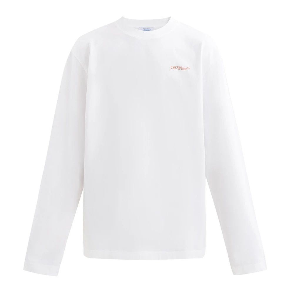 Off-White o1gr1nt0325 Scratch Tab Skate L/S T-Shirt in White Size US L / EU 52-54 / 3 - 1 Thumbnail