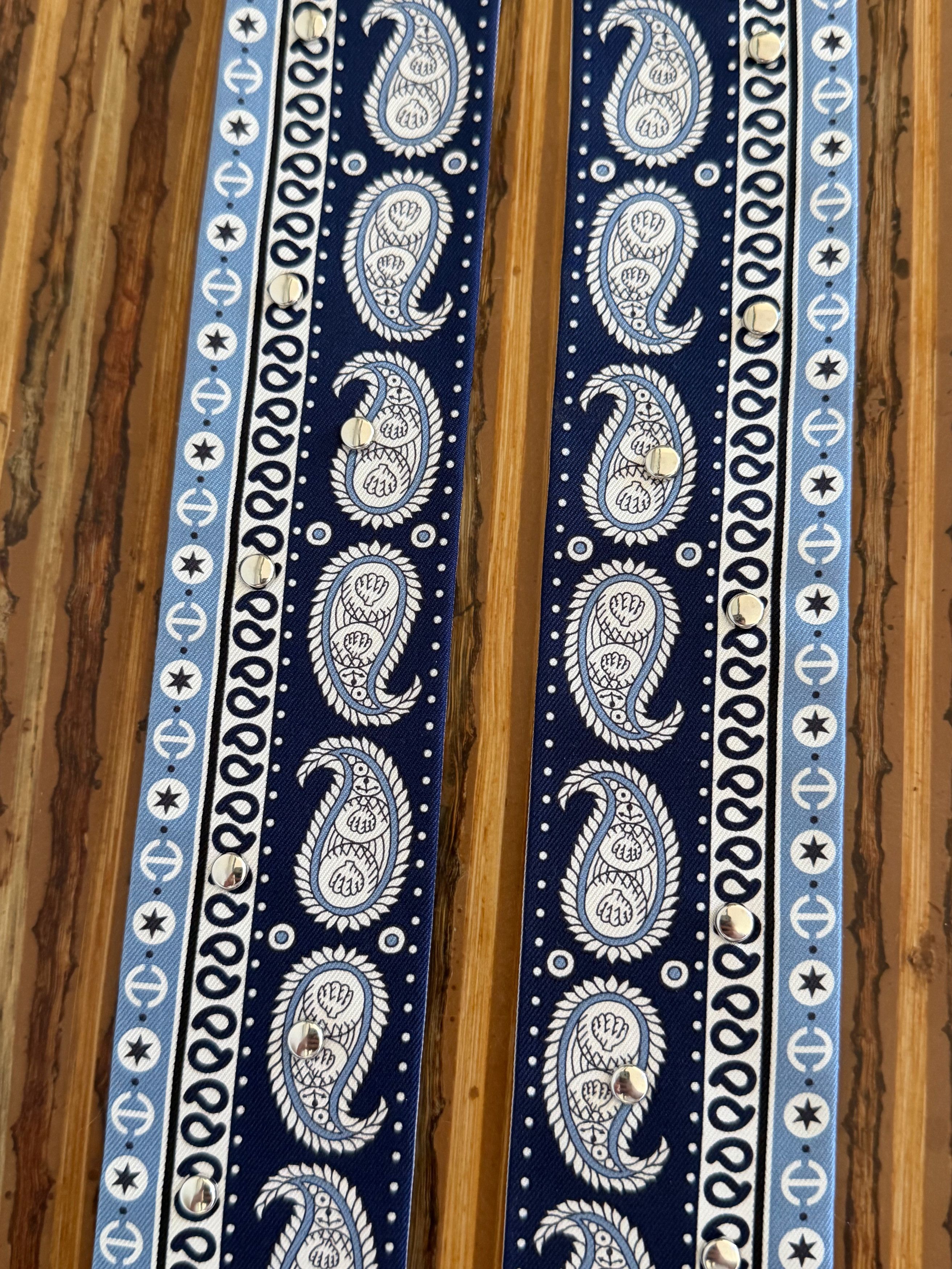Hermes Scarf Twilly Tatouages Marins Bandana Studded Silk Jean Size ONE SIZE - 15 Thumbnail