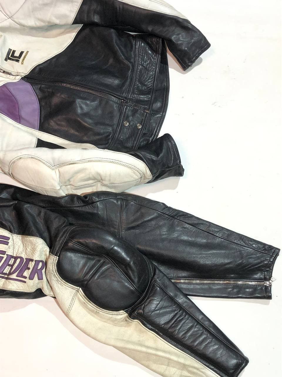 Sports Specialties Schwabenleder Racing Moto Track Suit Leather Vintage Size US L / EU 52-54 / 3 - 11 Thumbnail