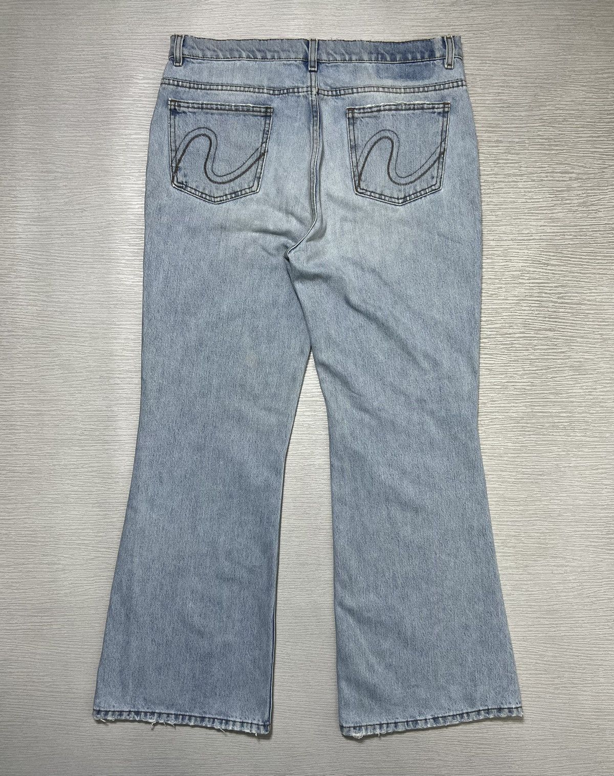 ERL ERL - Distressed Flared Denim Jeans Size US 34 / EU 50 - 2 Thumbnail