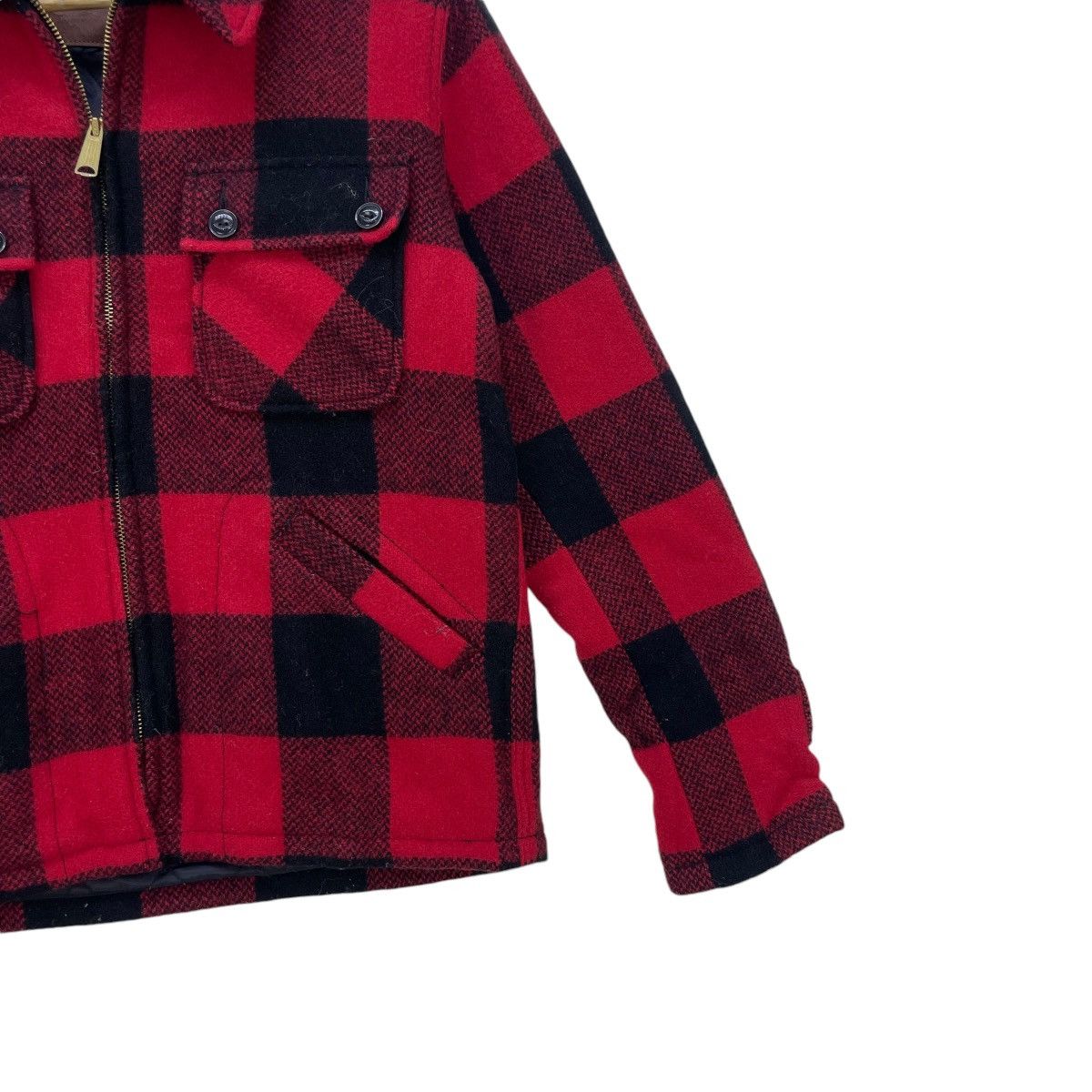Filson × Vintage 💥VTG 60s Five Brother Sanforized Eye Button Buffalo Plaid Size US S / EU 44-46 / 1 - 4 Thumbnail