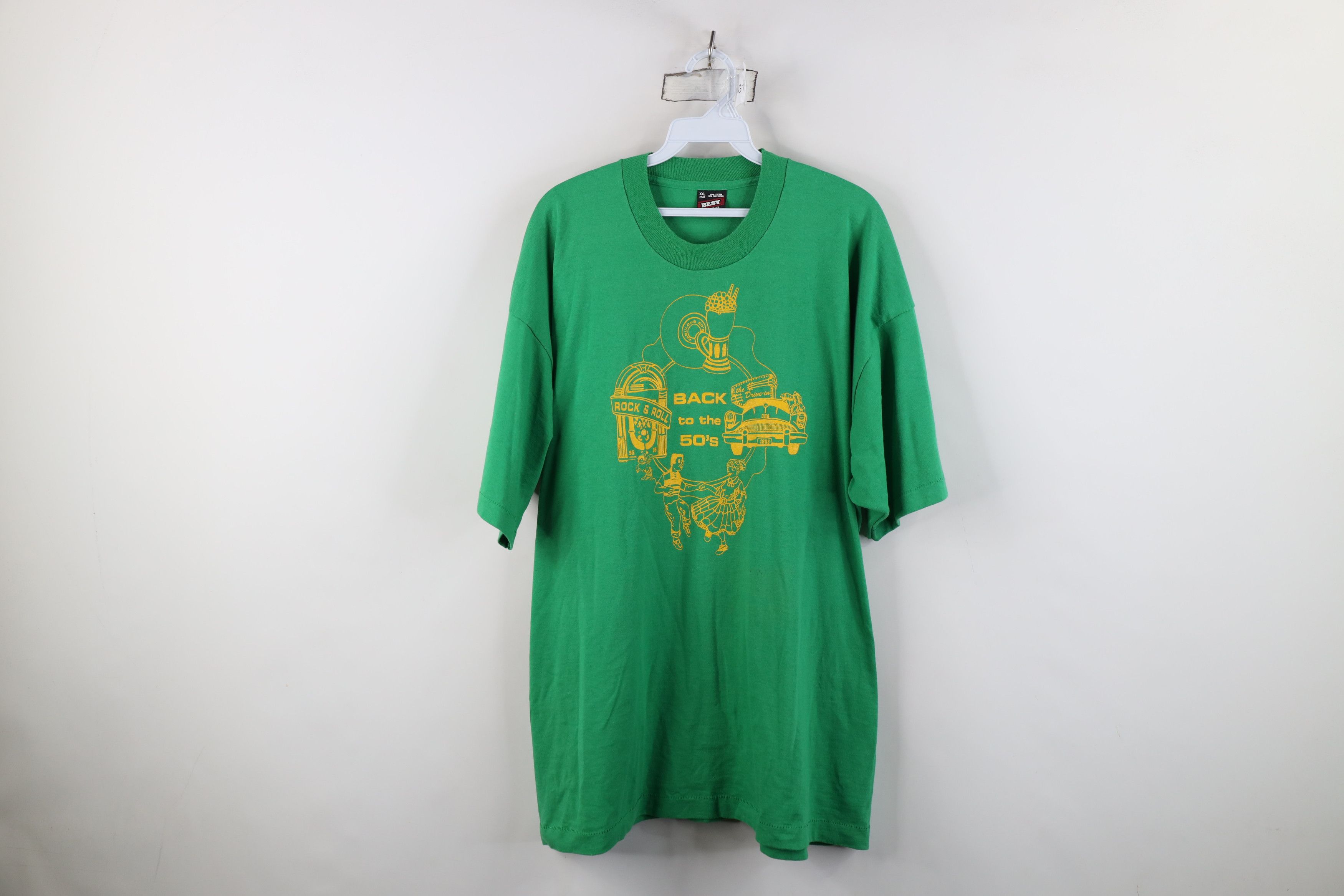 Vintage Vintage 90s Rockabilly to the 50s Diner Drive In T-Shirt USA Size US XXL / EU 58 / 5 - 1 Thumbnail