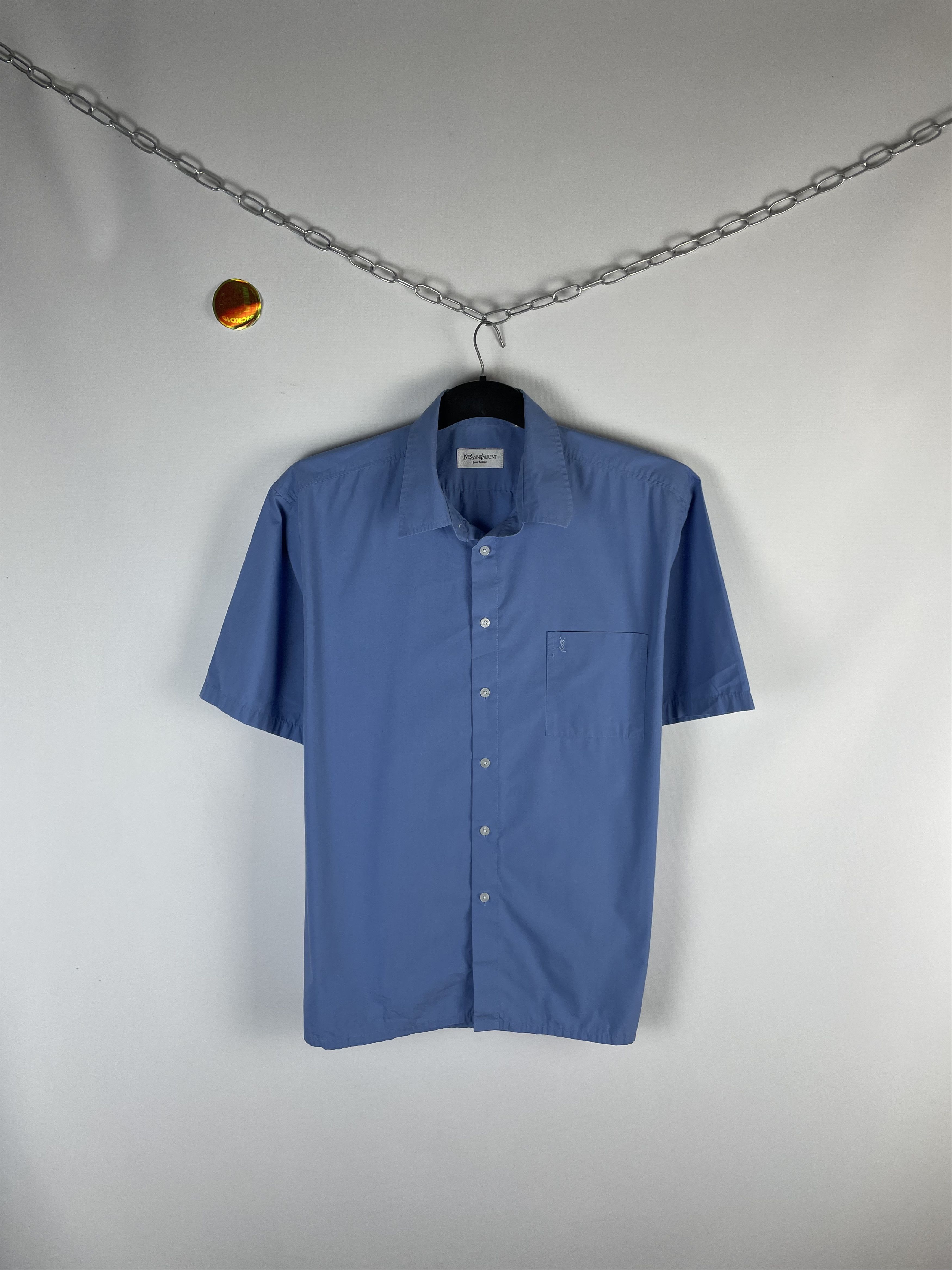 Vintage Vintage Yves Saint Laurent Ysl Pour Homme Shirt Size US XL / EU 56 / 4 - 1 Thumbnail