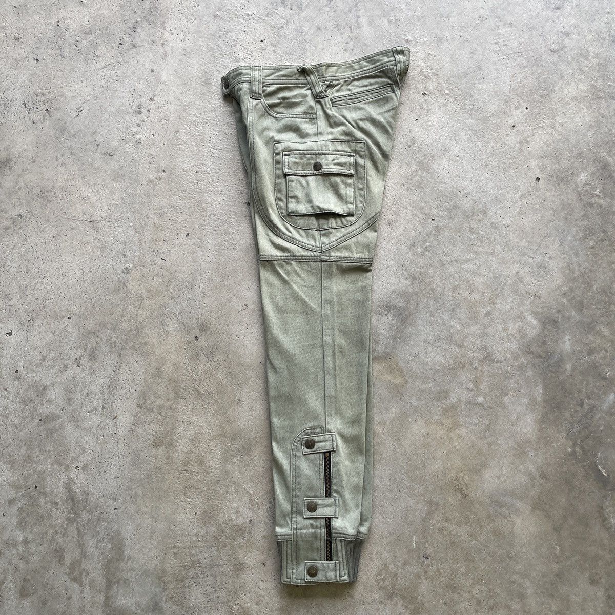 Japanese Brand Vintage Genoese Japan Faded Cargo Tactical Jogger Pants RARE Size US 28 / EU 44 - 3 Thumbnail