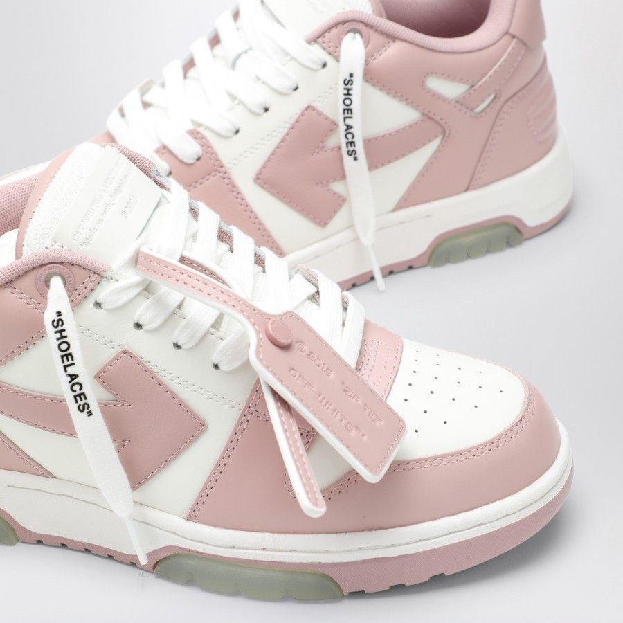 Off-White o1d2blof0924 Out Of Office Sneaker in White & Pink Size US 6 / IT 36 - 5 Thumbnail