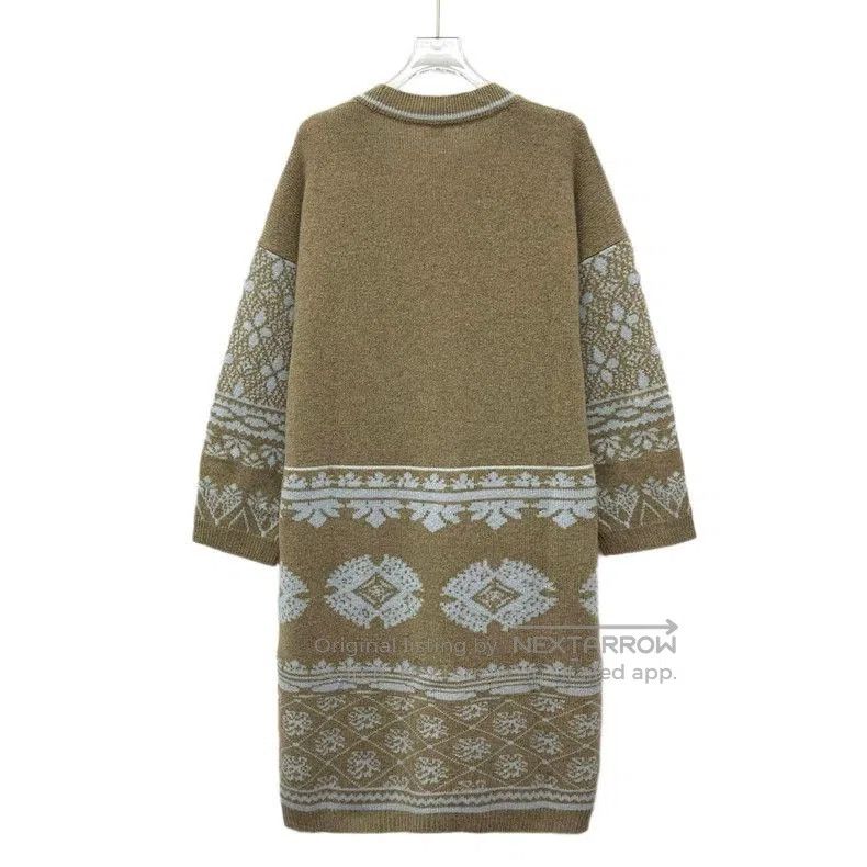 Hermes Hermes Brown Cashmere Knit Cardigan Coat. Size US S / EU 44-46 / 1 - 2 Thumbnail