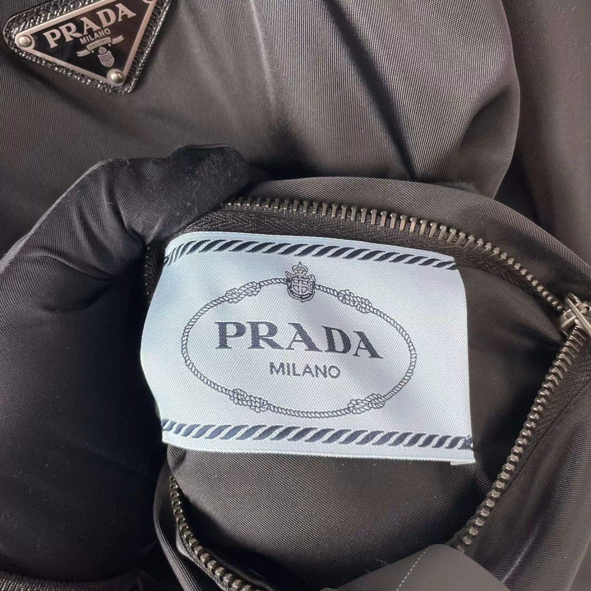 Prada Prada 98 New Nylon Double-Face Black Jacket 38 Size XS / US 0-2 / IT 36-38 - 5 Thumbnail